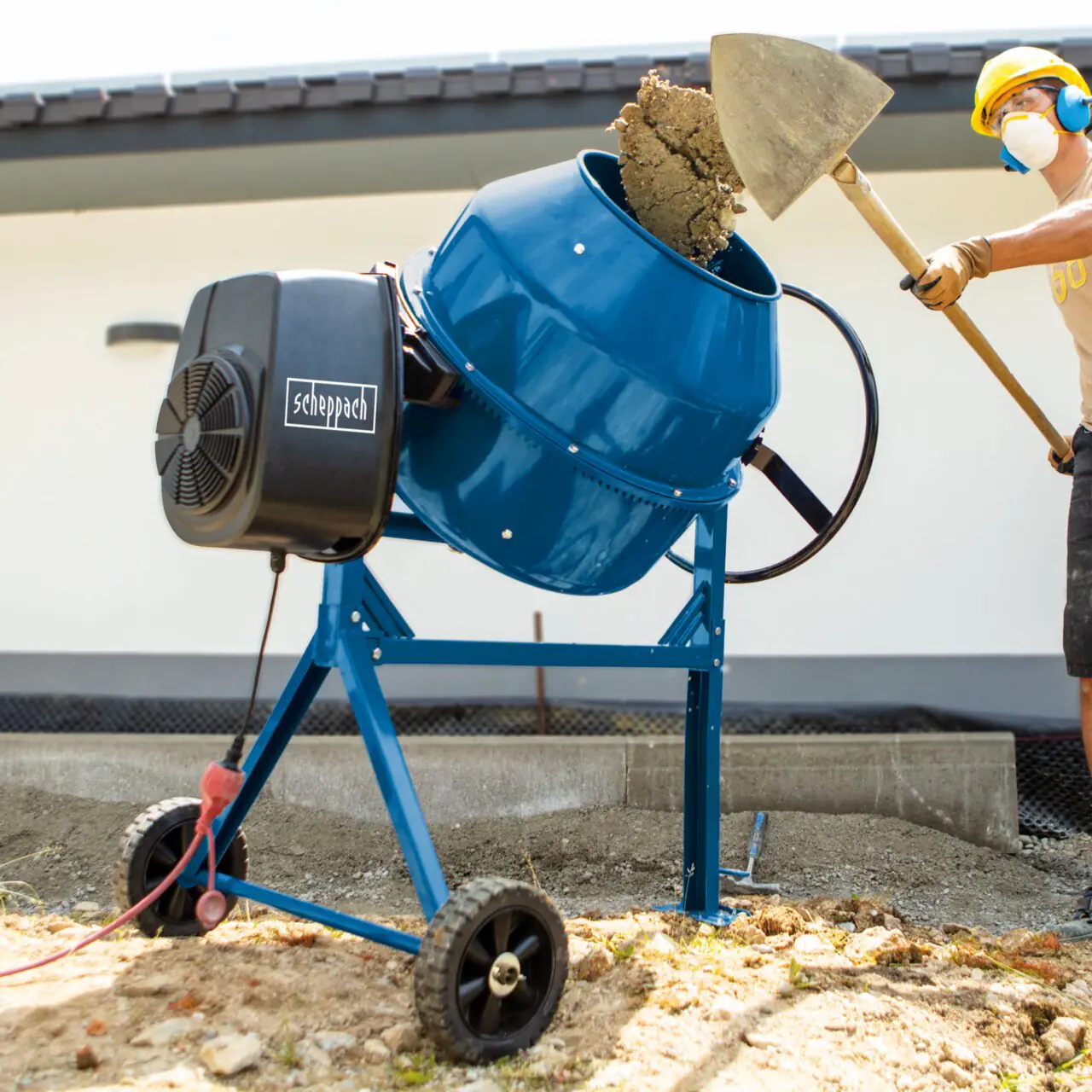 Scheppach Betonmischer MIX180 230 V 800 W 180 l 29,5 U/min