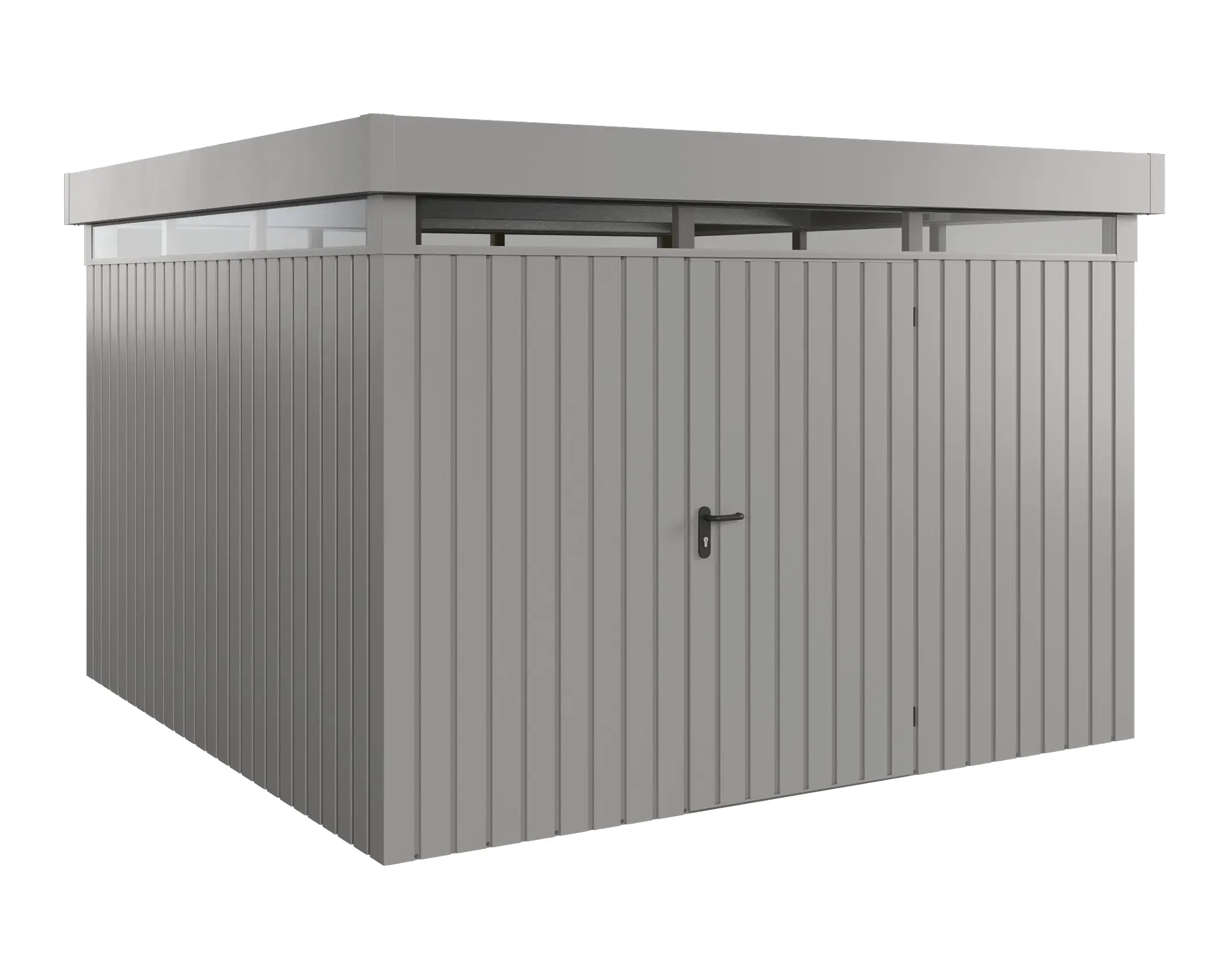 EcoStar Metallgerätehaus Euroline EFD14 LB graualuminium 310 x 310 cm 1-flg.