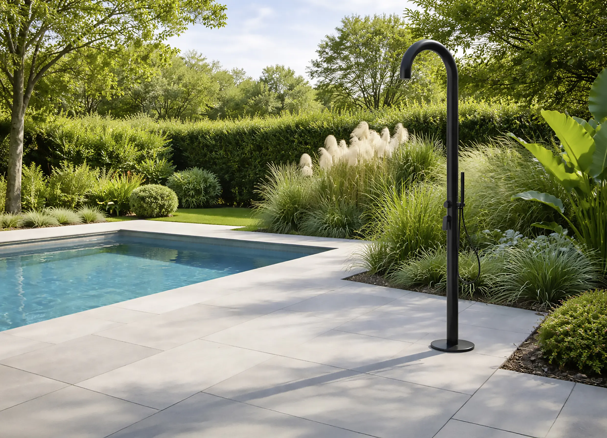 Steinbach Gartendusche Balance Aluminium schwarz