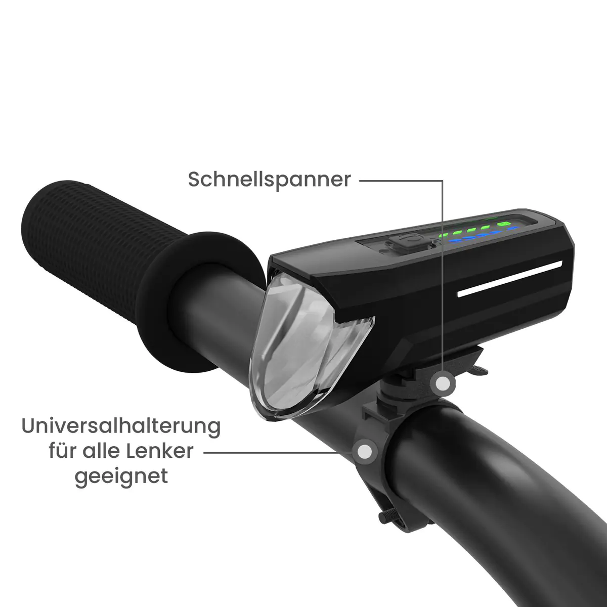 Fischer LED-Akku Beleuchtungs-Set TWIN STOP 110 Lux