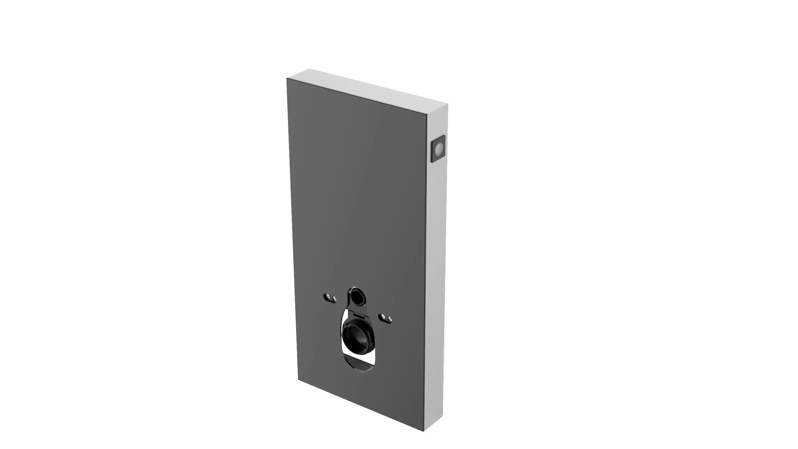 Primaster Vorwandelement Wand-WC inkl. Spülkasten 100 x 48,5 cm schwarz