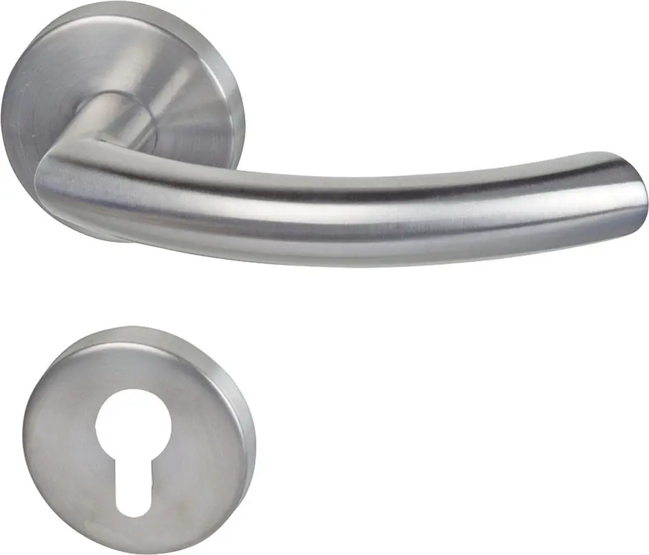 Südmetall Türgrif-Garnitur Rosette Jillian PZ Edelstahl satiniert silber Ø 55 mm