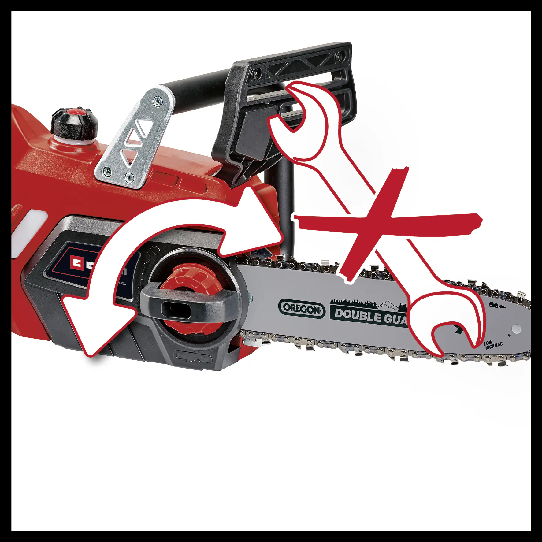 Einhell Akku Kettensäge GE-LC 18/25 Li 3 Ah Set 25 cm Schwertlänge