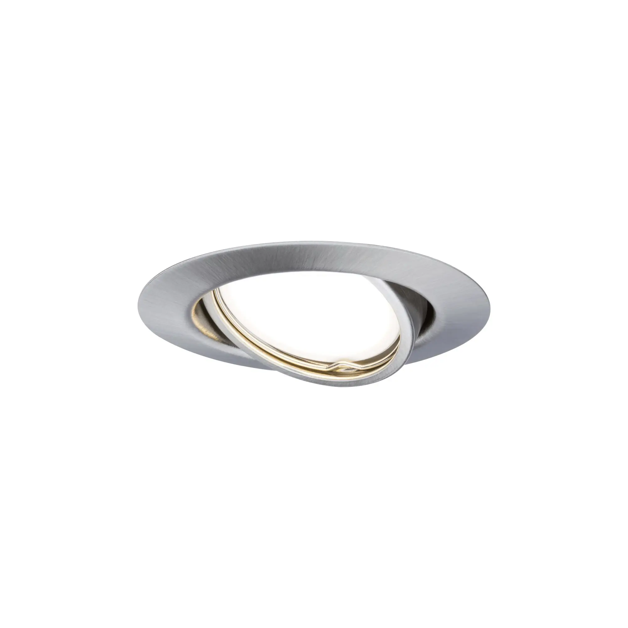 Paulmann LED-Einbauleuchte Base Coin eisen gebürstet dimmbar & schwenkbar 3er Set