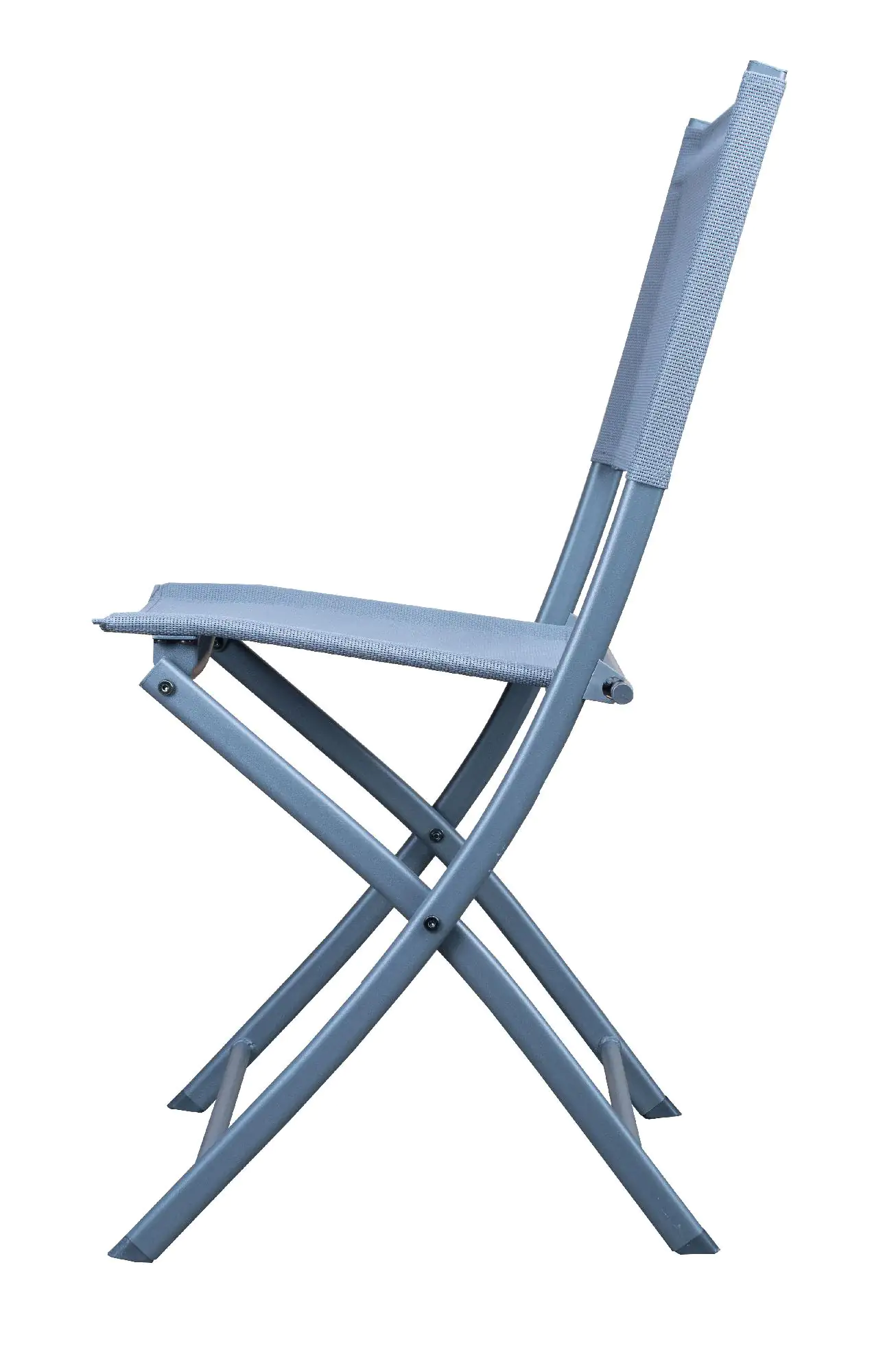 WESTFIELD Balkonset anthrazit 2 x Stuhl, 1x Tisch Ø 60 cm