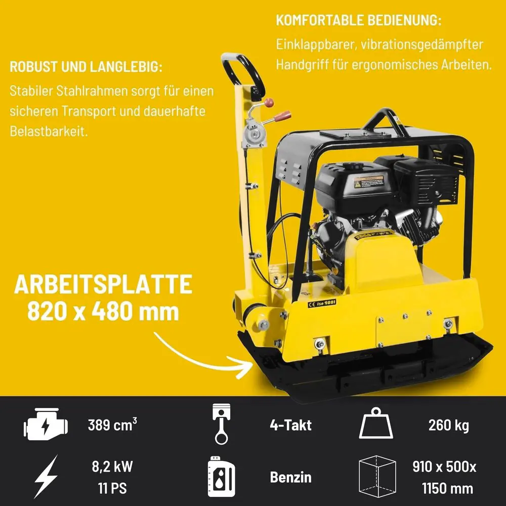 Güde Rüttelplatte GRP 260 4-Takt 9,7 KW Benzin
