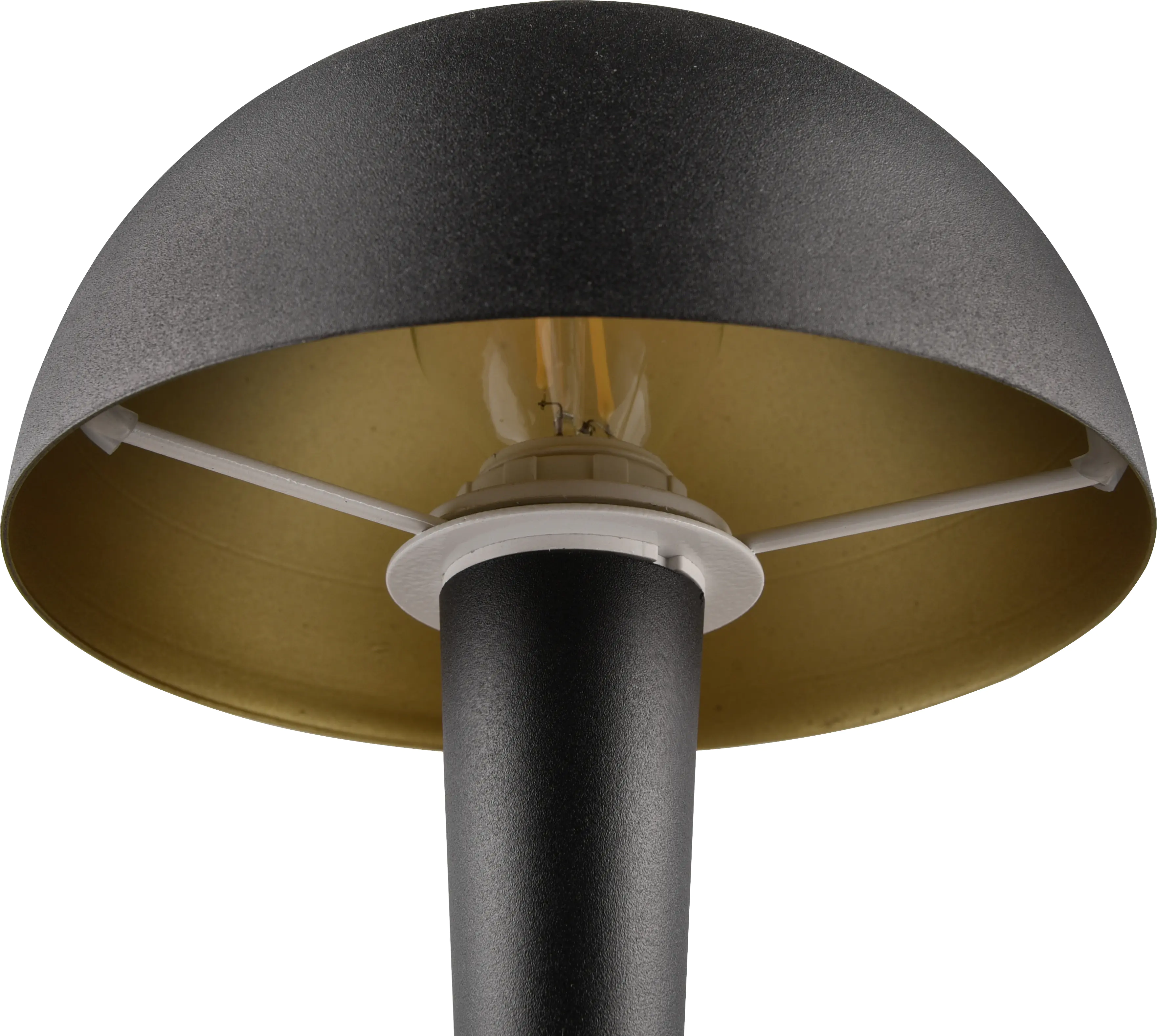 Trio Leuchten Tischlampe Canaria schwarz Matt Metall