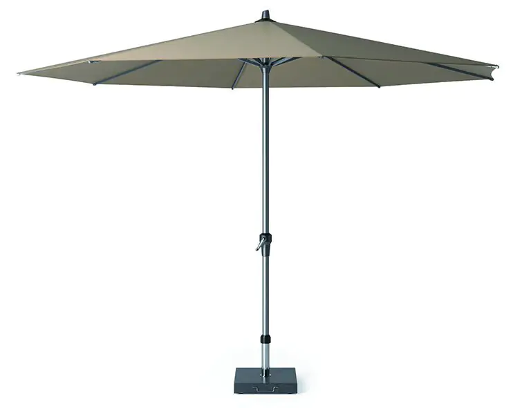 Siena Garden Mittelstockschirm Avio taupe Ø 350 cm