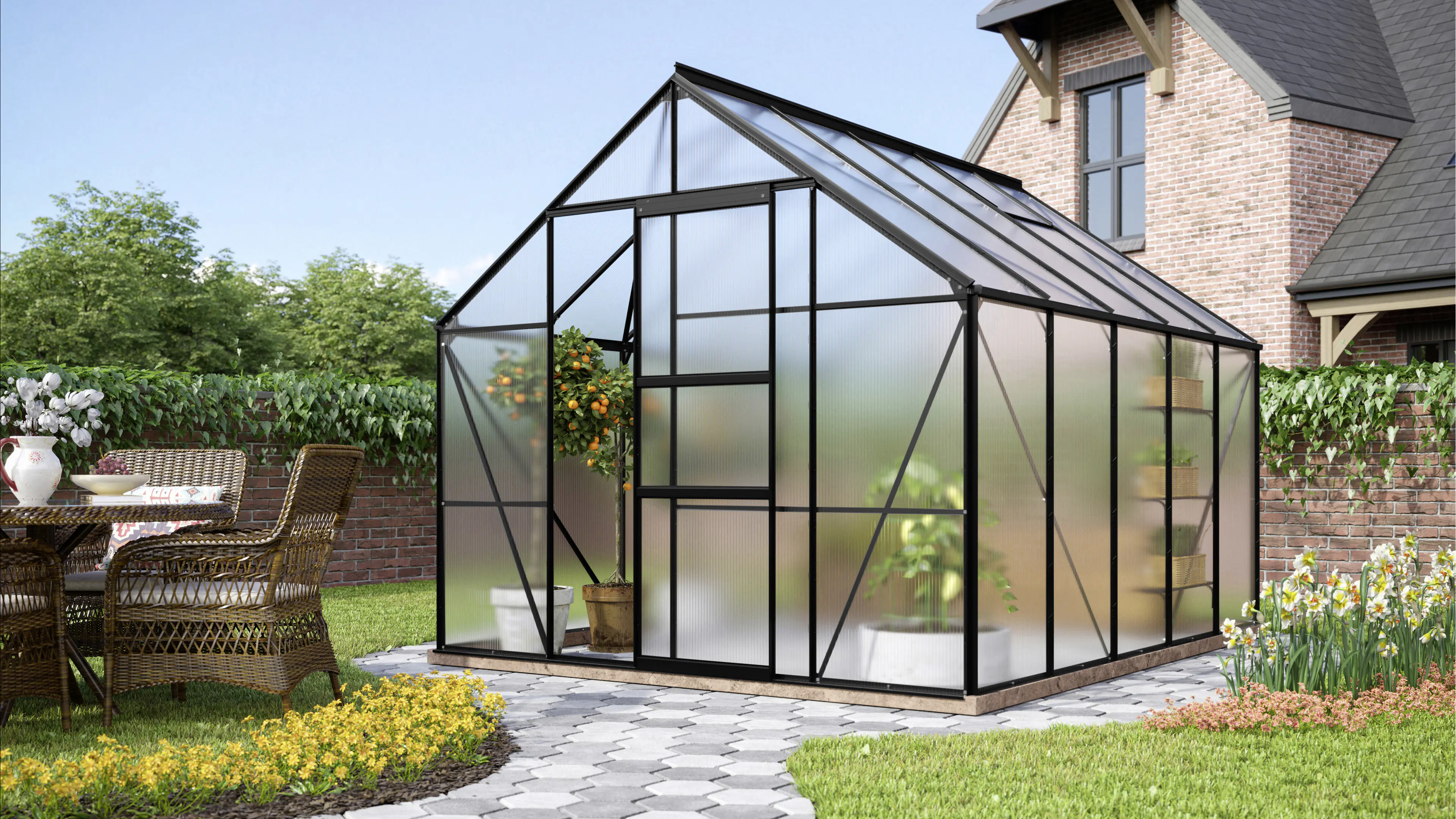 Vitavia Gewächshaus Merkur 8300 254 x 317 cm 4 mm HPK
