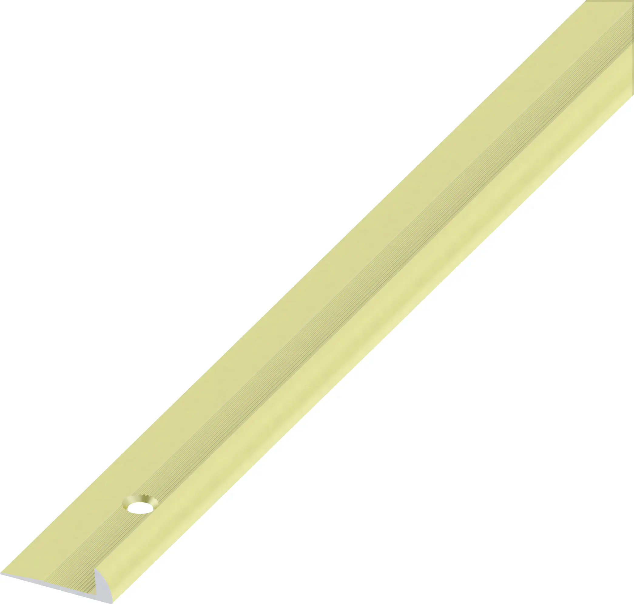 alfer Rund-Abschluss-Profil 1 m, 20.5 x 3 mm Aluminium eloxiert messing