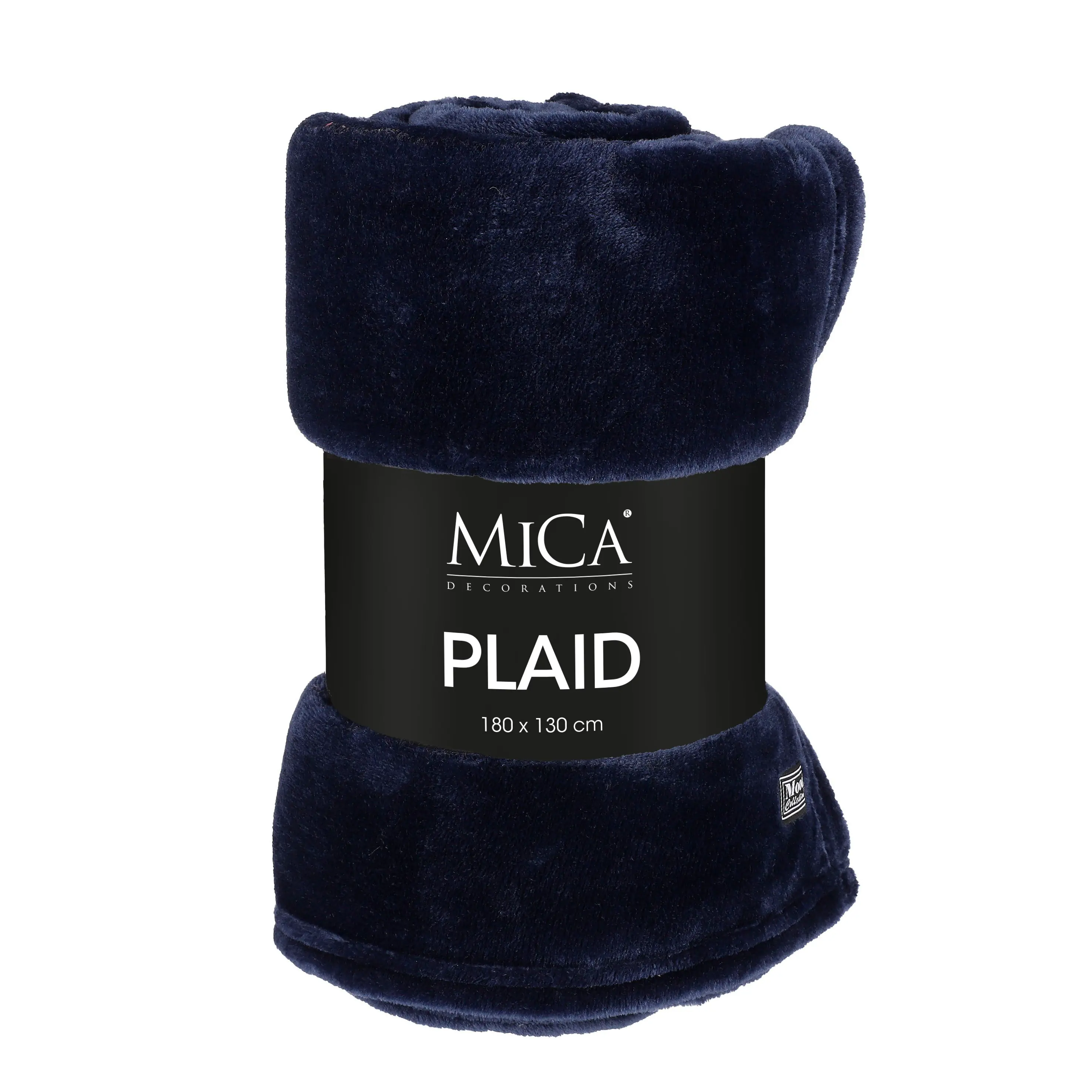 Mica Decorations Fleecedecke Famke 130 x 180 cm dunkelblau