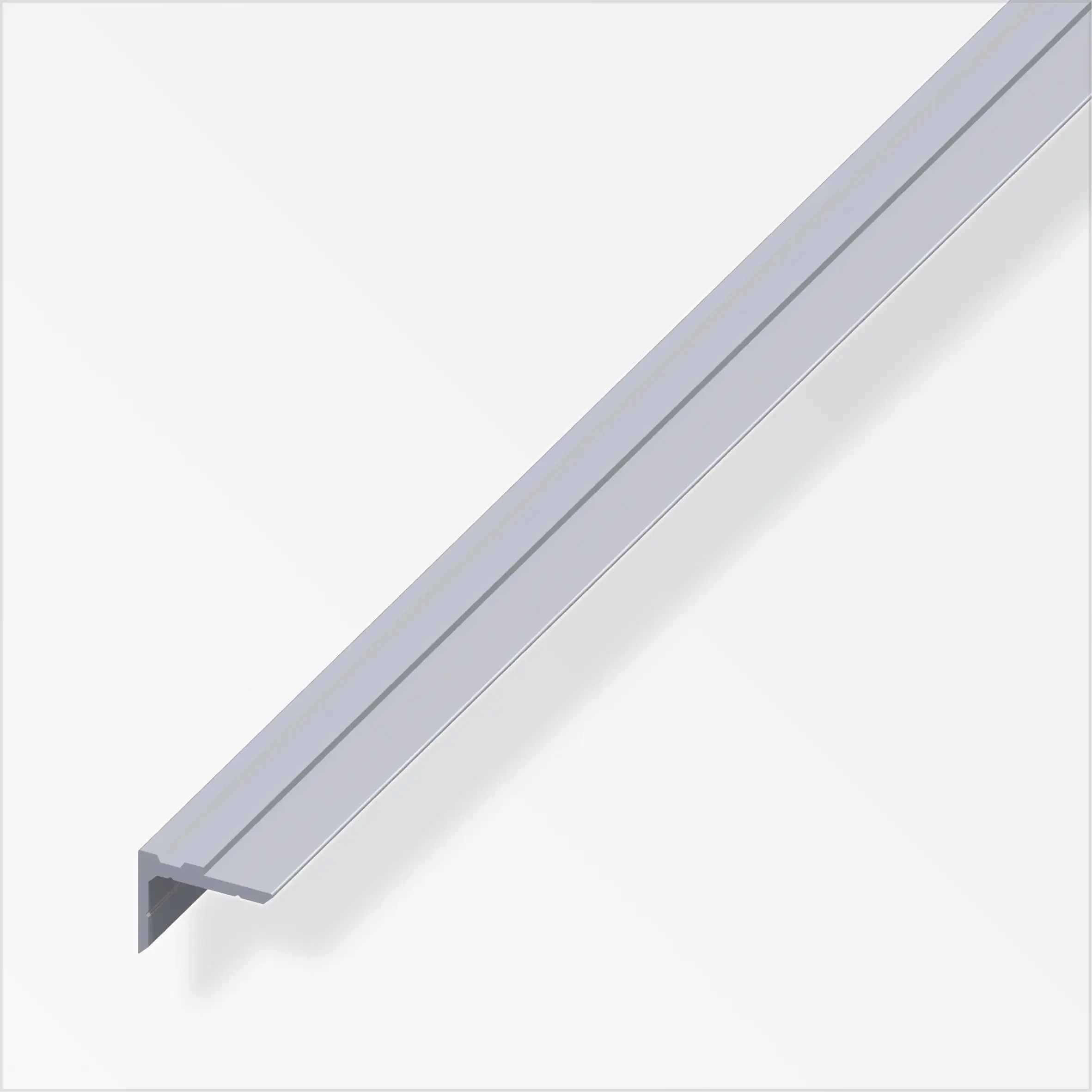 alfer Winkel-Profil, einseitig 1 m, 19.5 x 10 mm Aluminium roh blank
