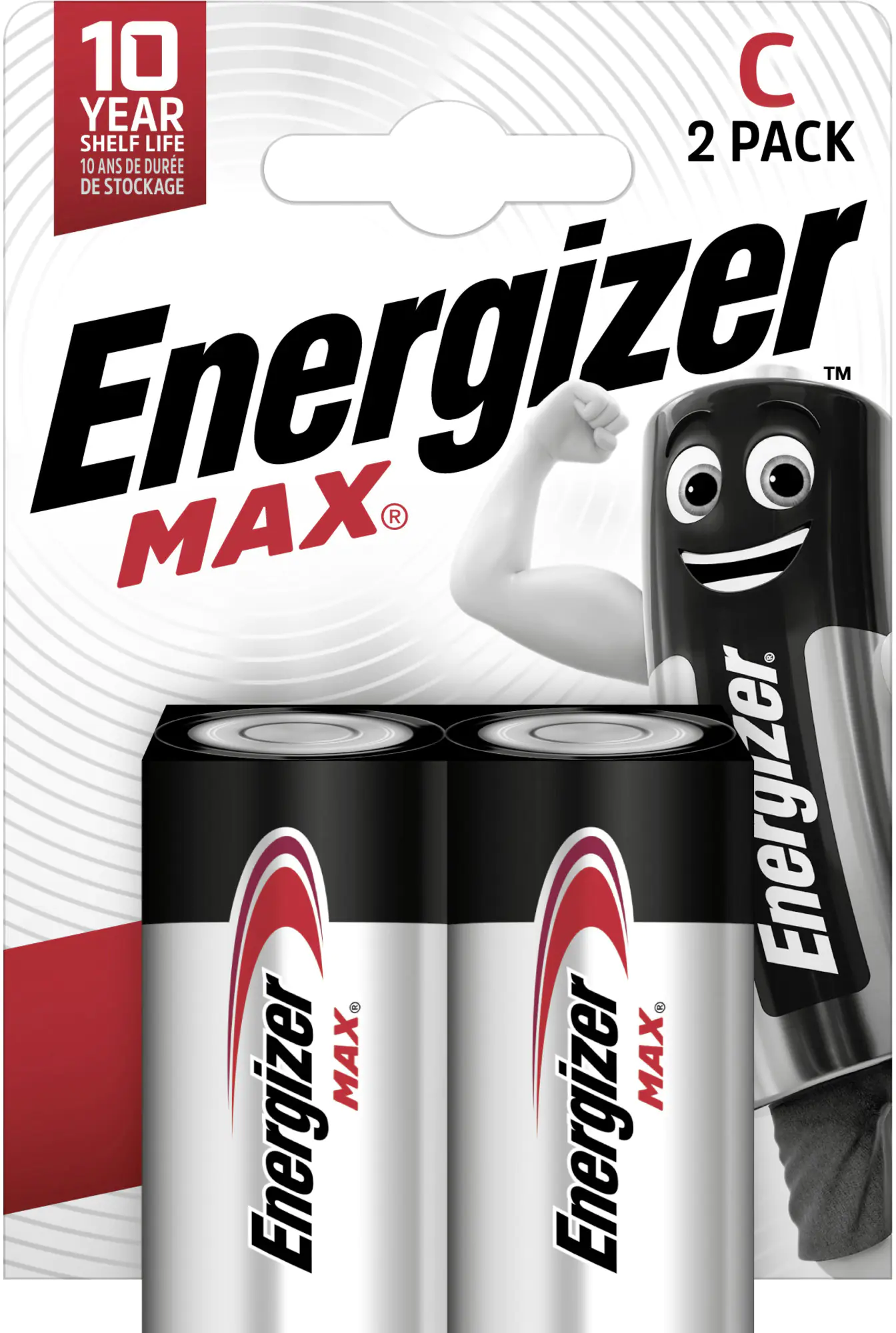 Energizer Max Alkaline Batterie Baby C 1,5 V, 2er Pack