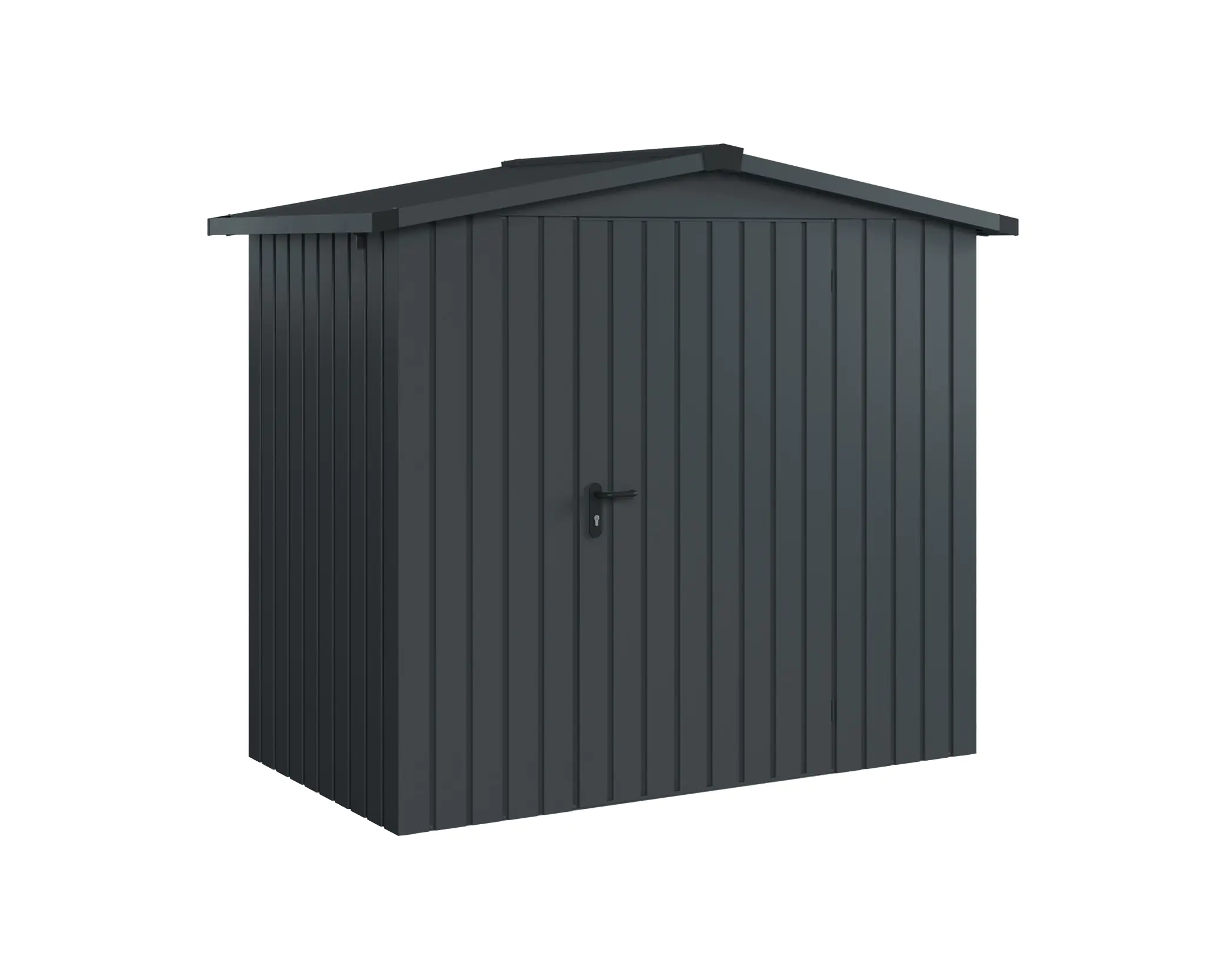 EcoStar Metallgerätehaus Euroline ESD3 anthrazit 214 x 118 cm 1-flg.