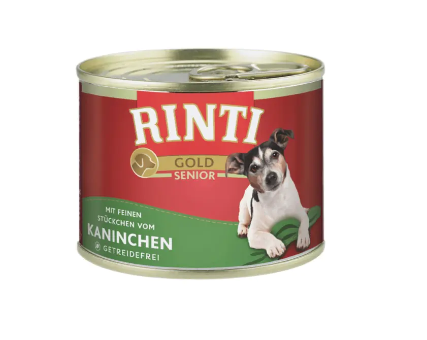 Rinti Gold Hundenassfutter Senior getreidefrei 185 g Kaninchen