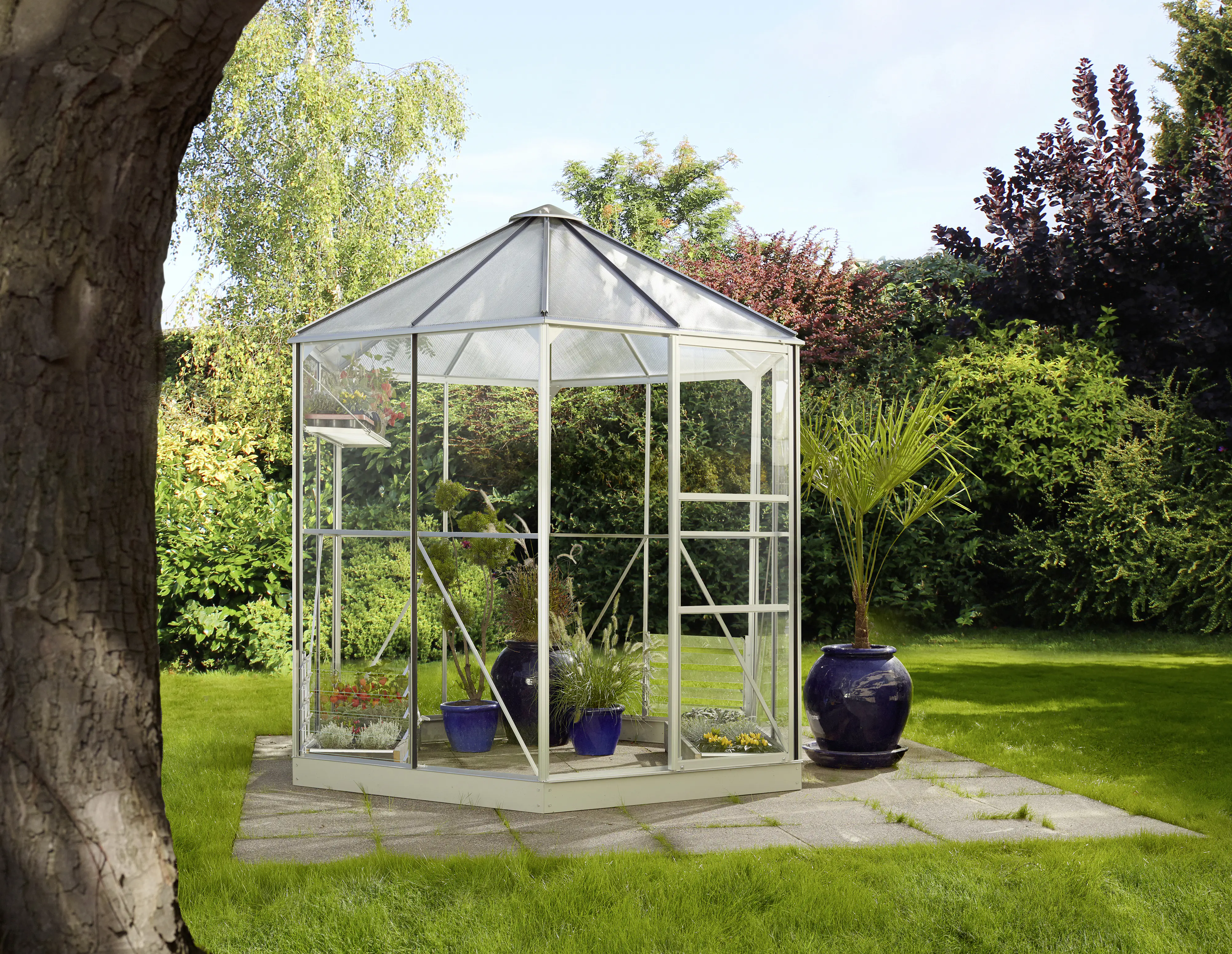 Vitavia Gewächshaus Juno 4500 253 x 221 cm 3 mm ESG