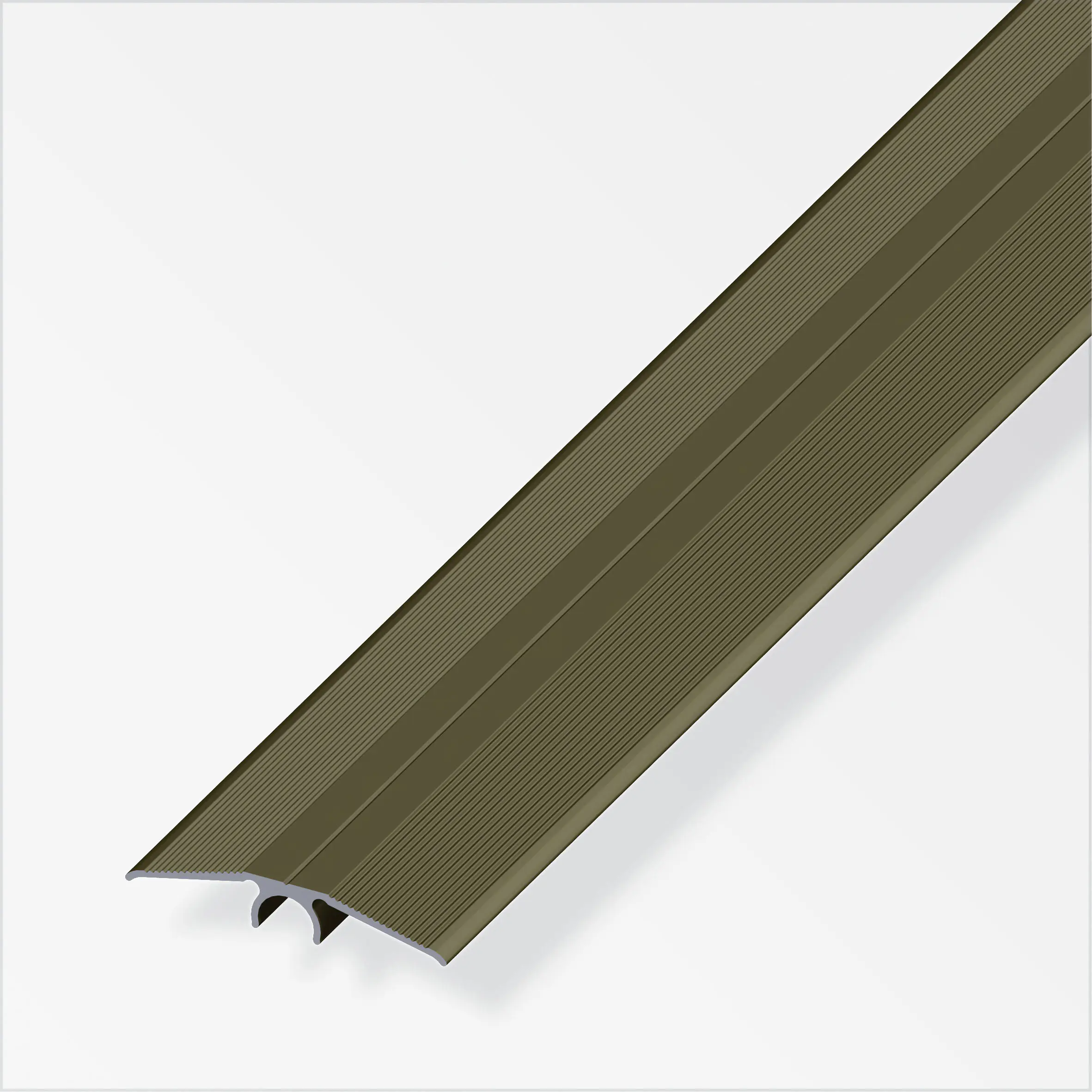 alfer Übergangsprofil 1 m, 46 mm Aluminium eloxiert bronze