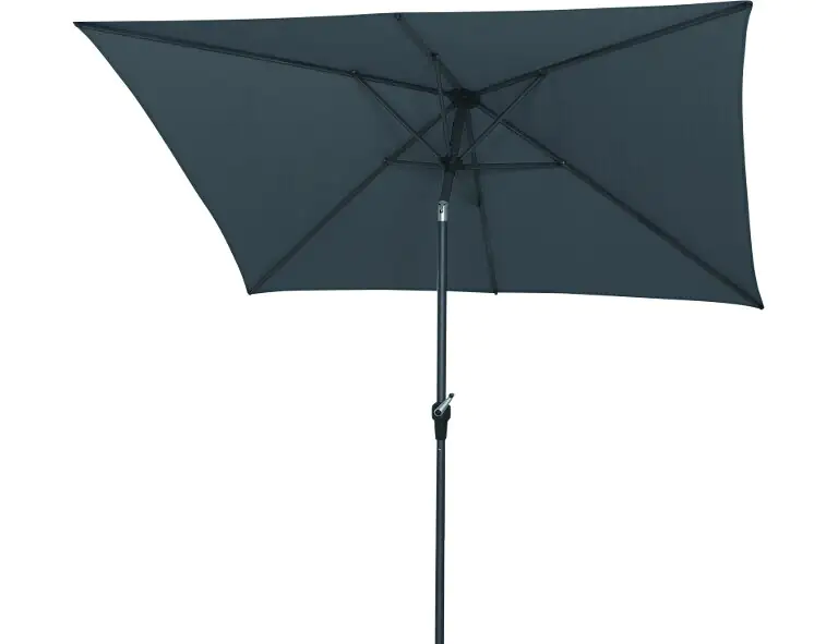 Siena Garden Mittelstockschirm Avio anthrazit 250 x 200 cm