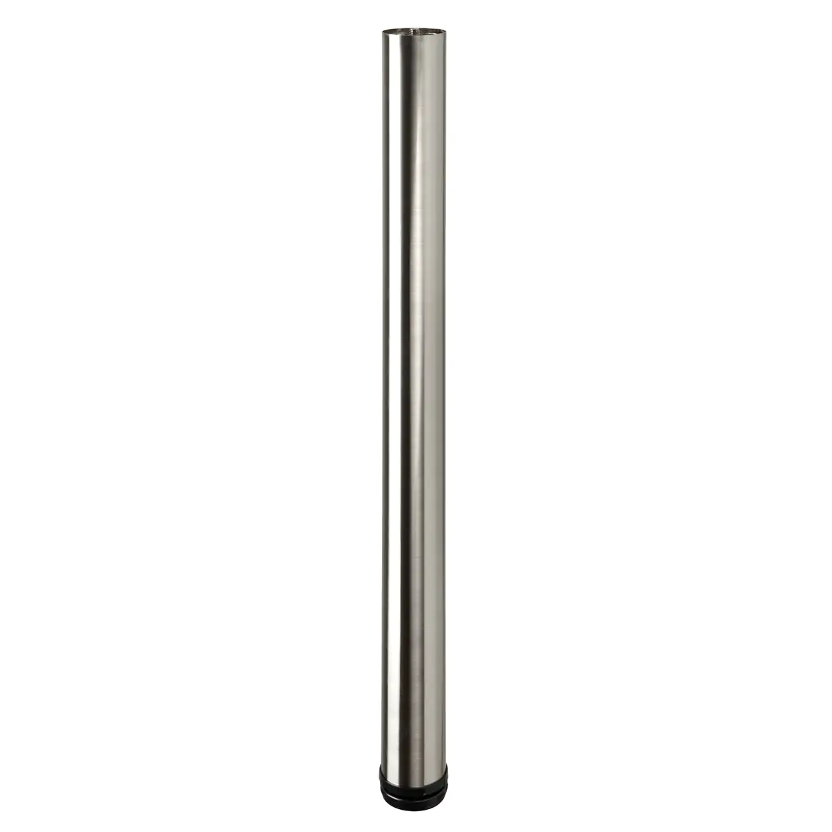 Hettich Möbelfuß 6,0 x 70 -73 cm Edelstahl-Optik - 1 Stück