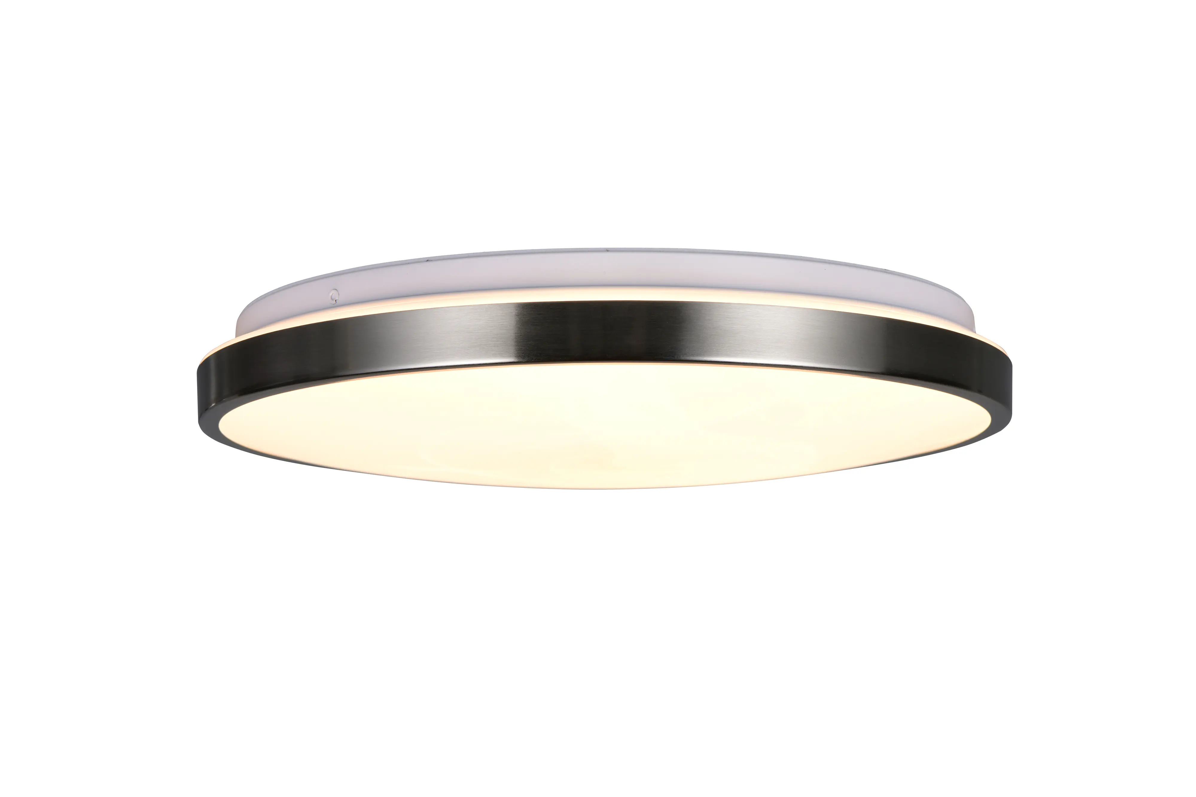 Trio LED-Deckenleuchte Fena Ø38,5 cm Nickel matt DIP-Switch
