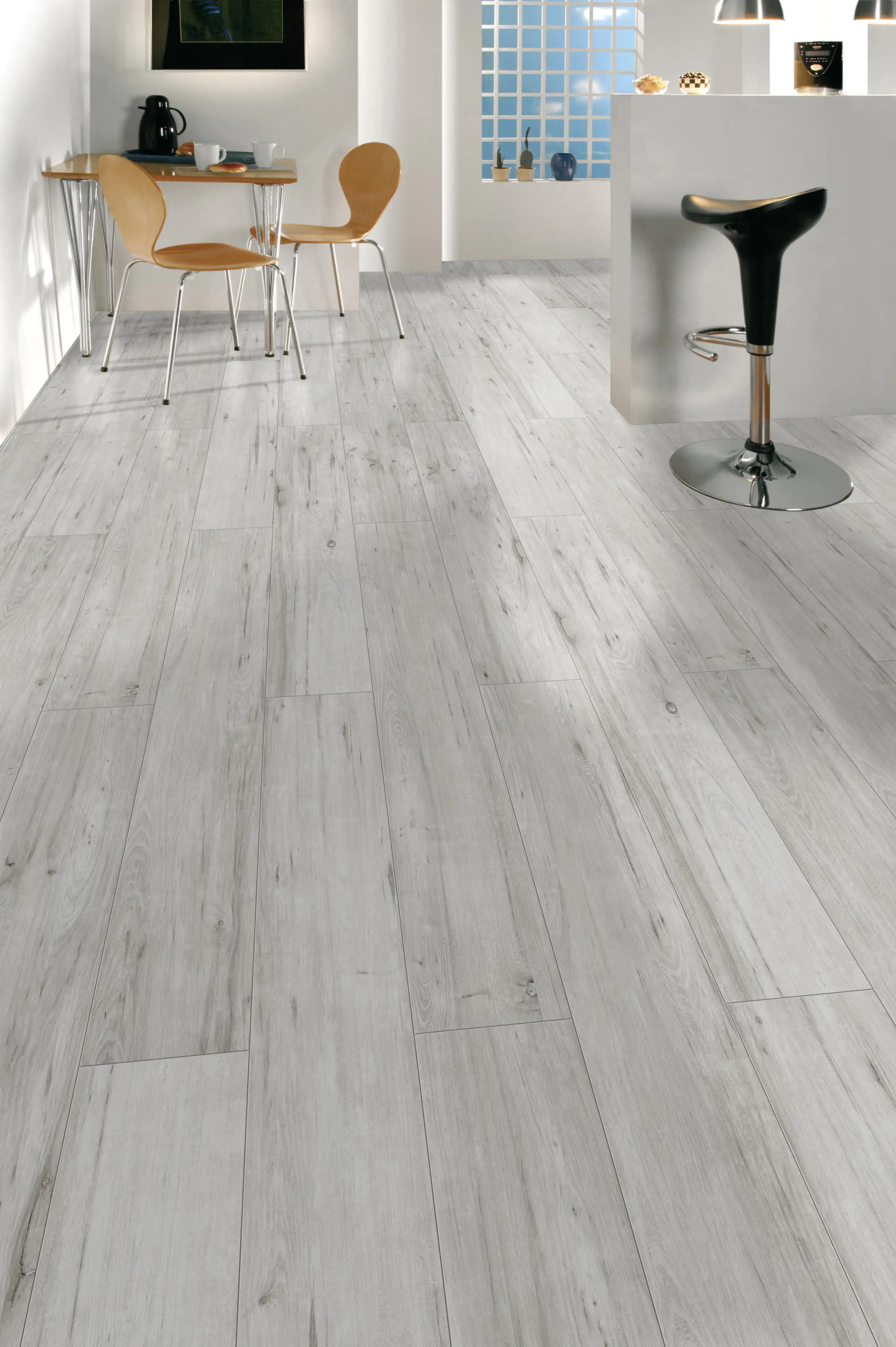 Classen Laminat 7 mm 4V 128,6 x 19,4 cm 7 mm Eiche grau rustikal