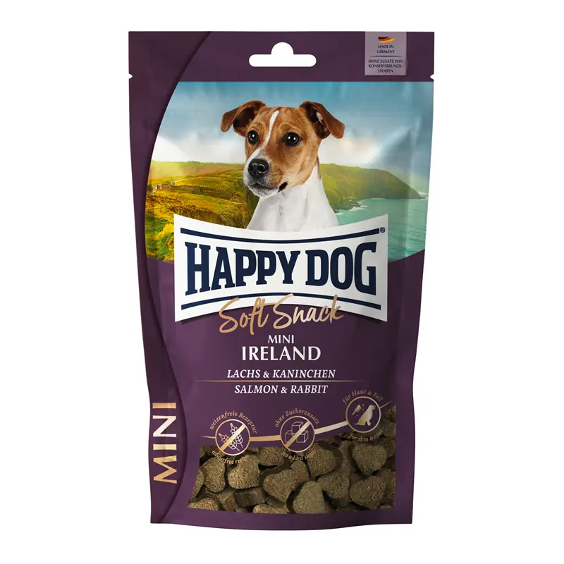 HappyDog Hundesnack Junior Mini getreidefrei 100 g Lachs & Kaninchen