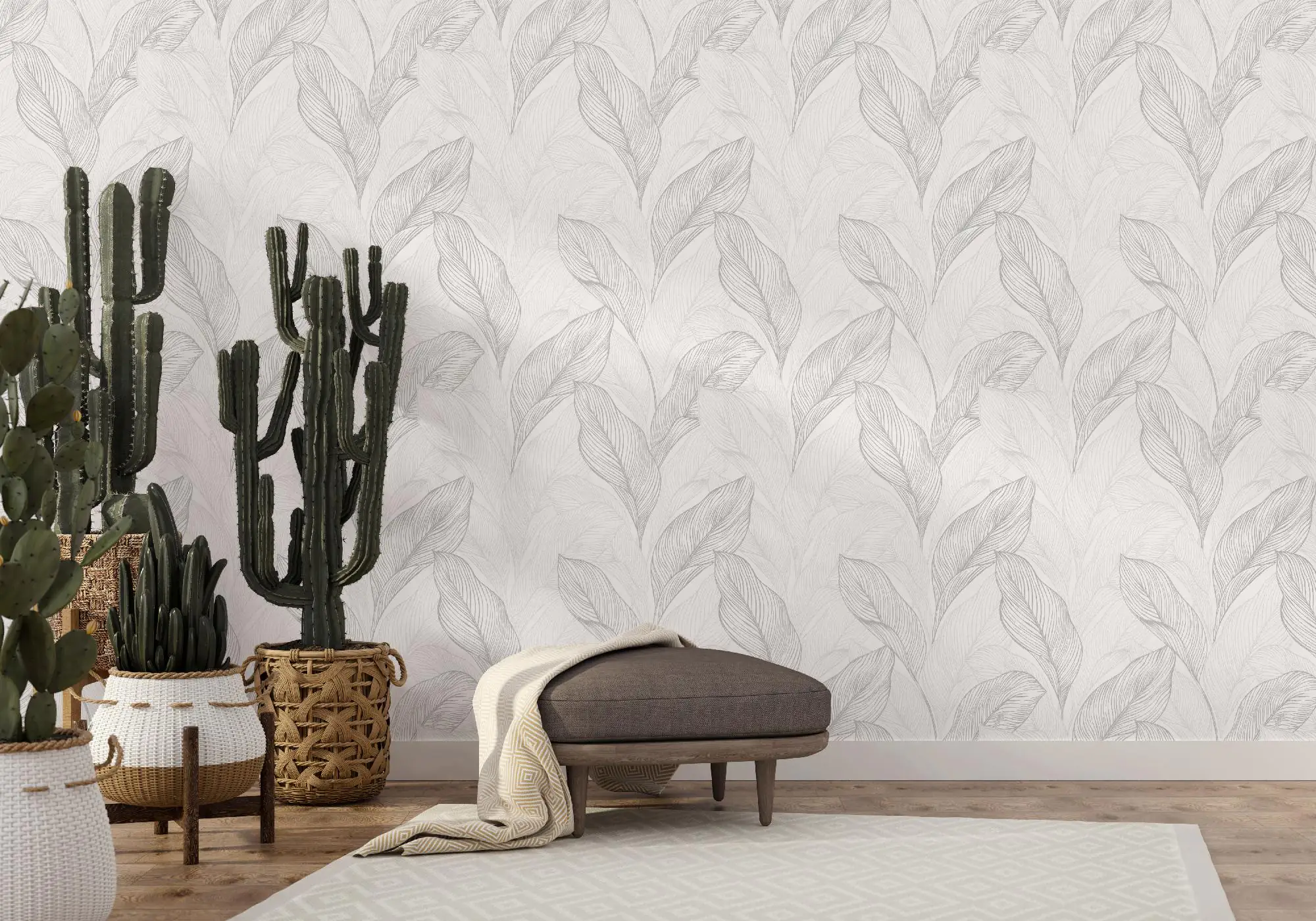 Guido Maria Kretschmer Vliestapete 10282-31 Fashion For Walls floral grau-weiß 10,05 x 0,53