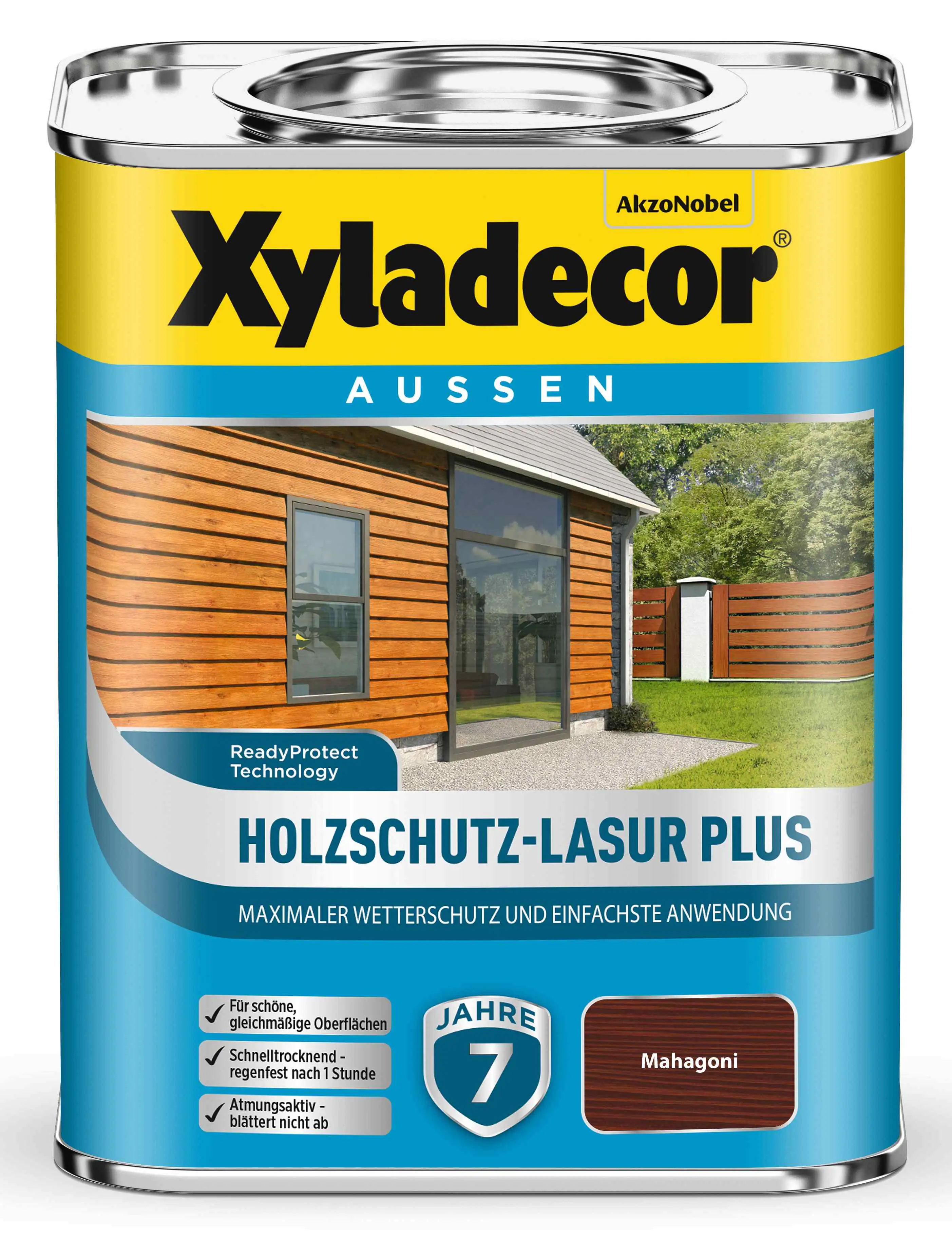 Xyladecor Holzschutz-Lasur 750 ml mahagoni Plus