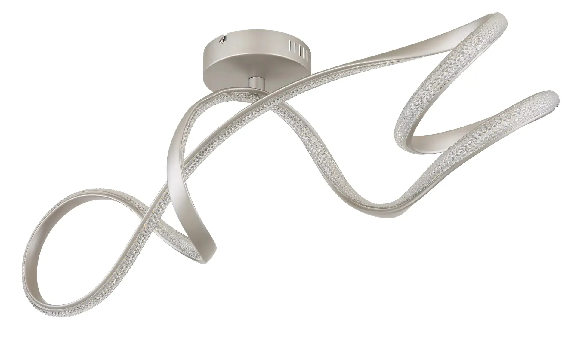 Globo LED Deckenleuchte Swirl nickel