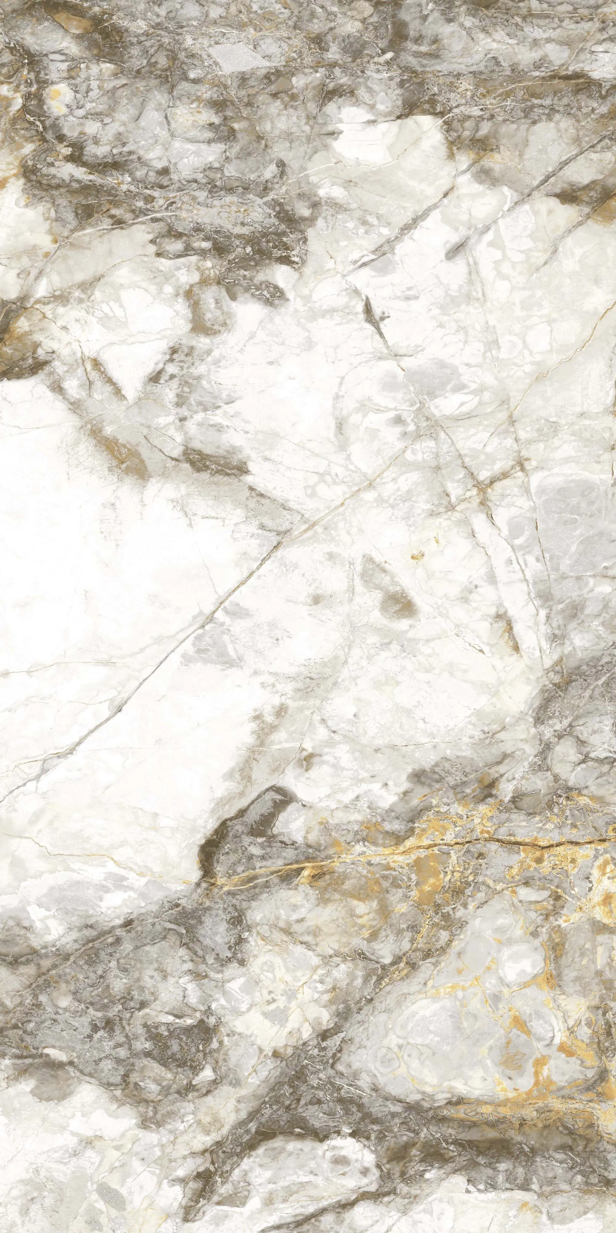 Bodenfliese Feinsteinzeug Caldera 60 x 120 cm gold