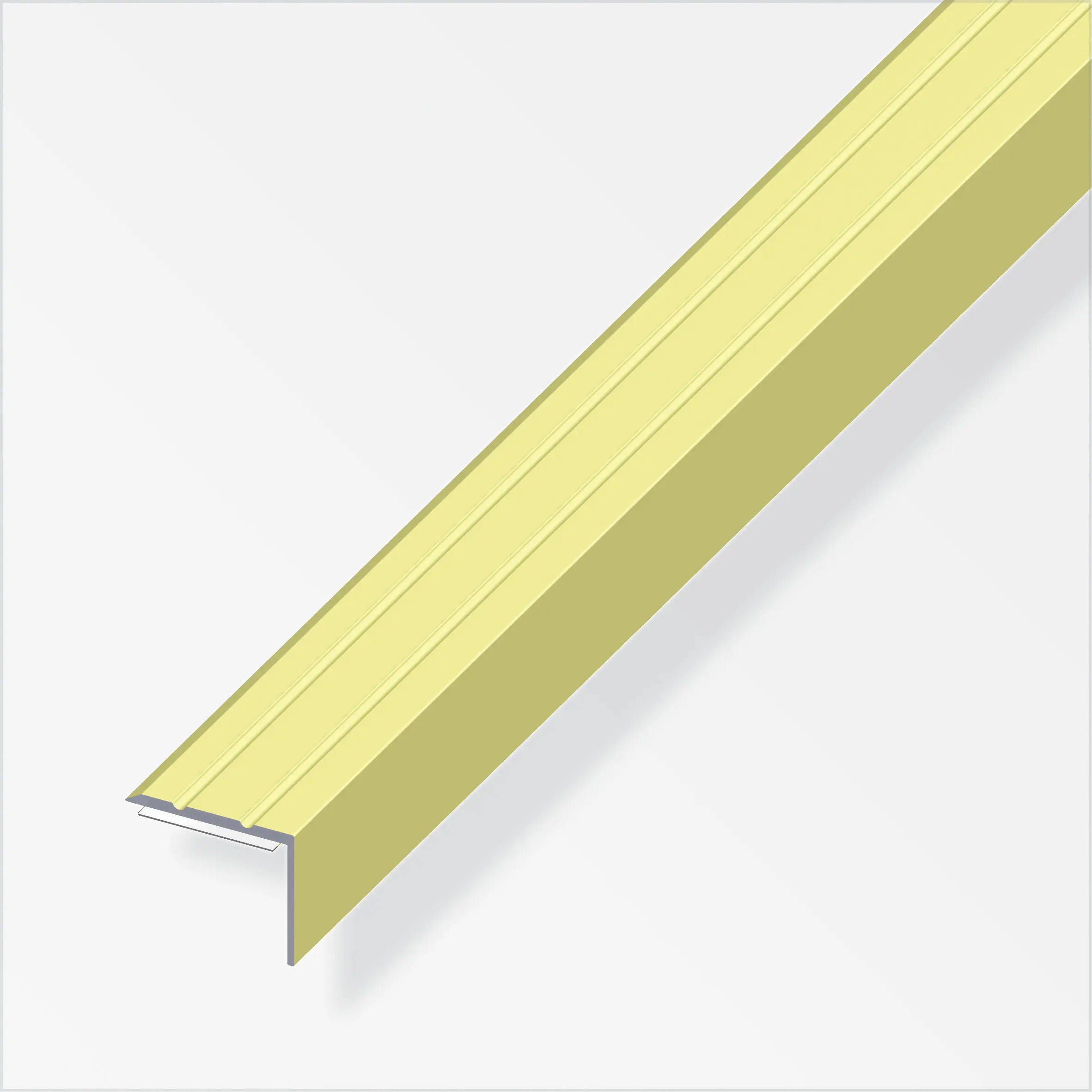 alfer Winkel-Abschluss-Profil 2 m, 25 x 18 mm Aluminium eloxiert messing