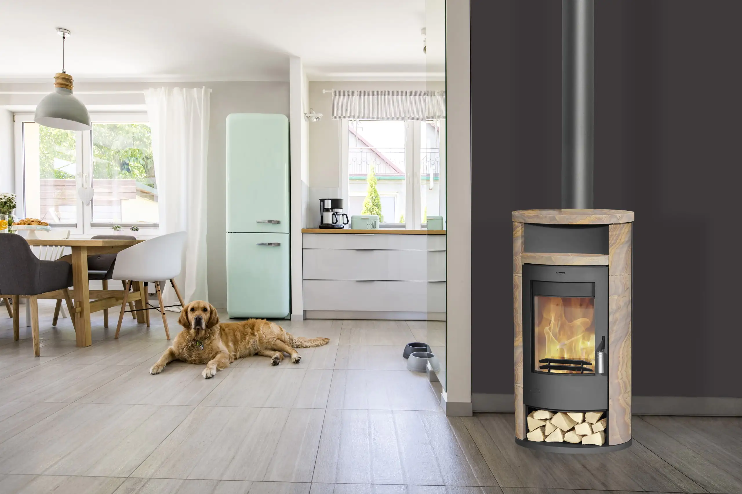 Fireplace Kaminofen Alicante Loticstone Loticstone, 8 KW