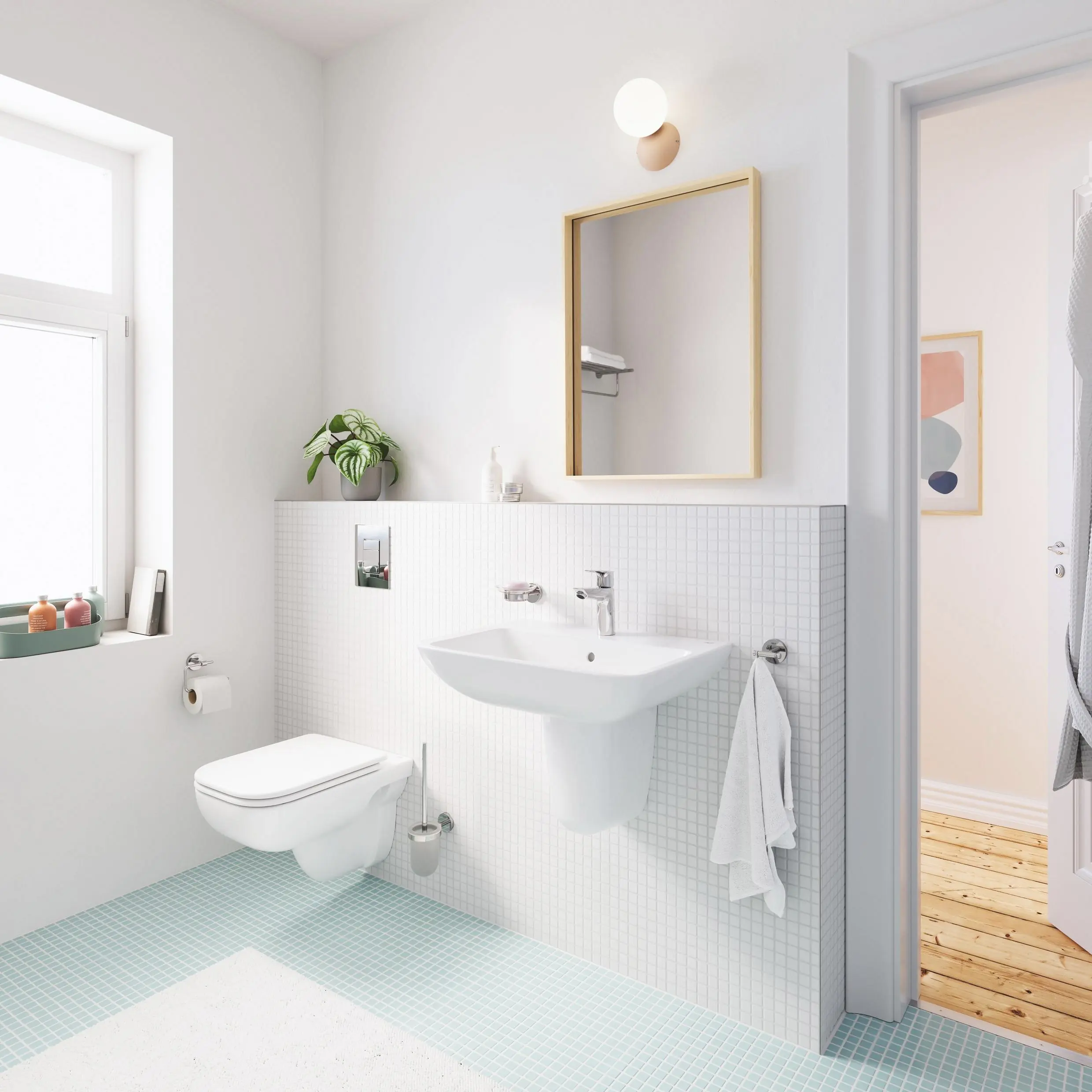 Grohe Keramik Waschtisch 60 cm Edge weiß