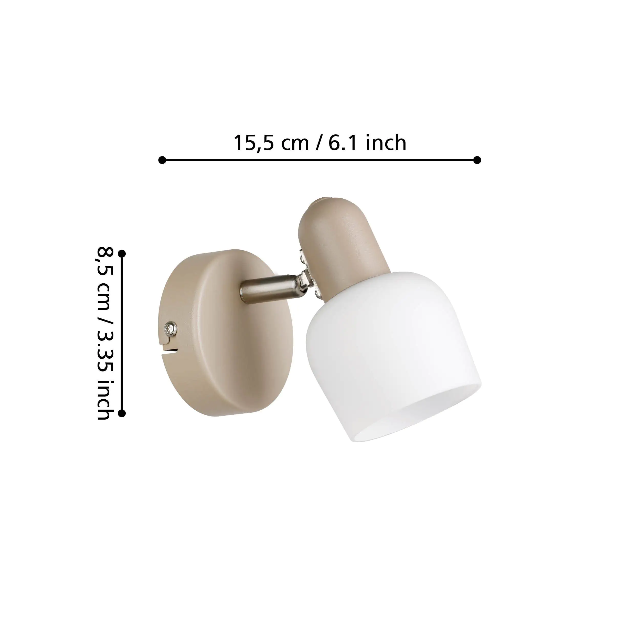 Eglo Wandleuchte Corato sand weiß