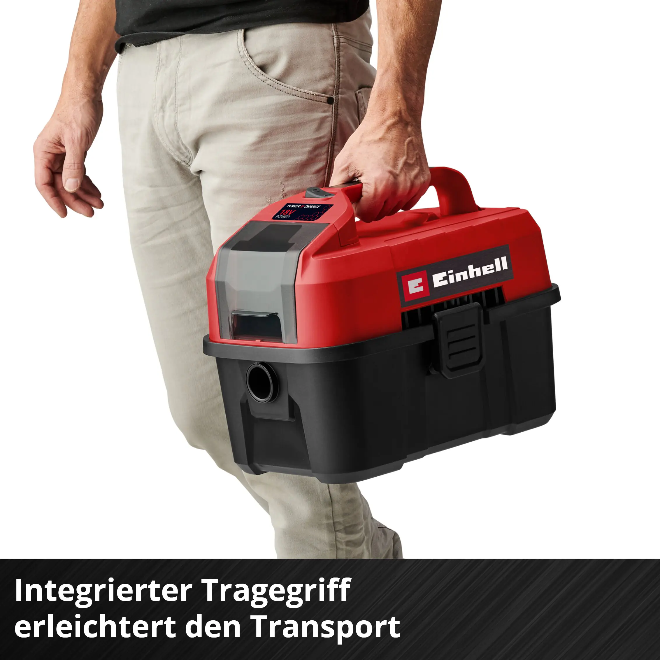 Einhell Akku-Nass-Trockensauger TE-VC 18/10 Li Solo 18 V