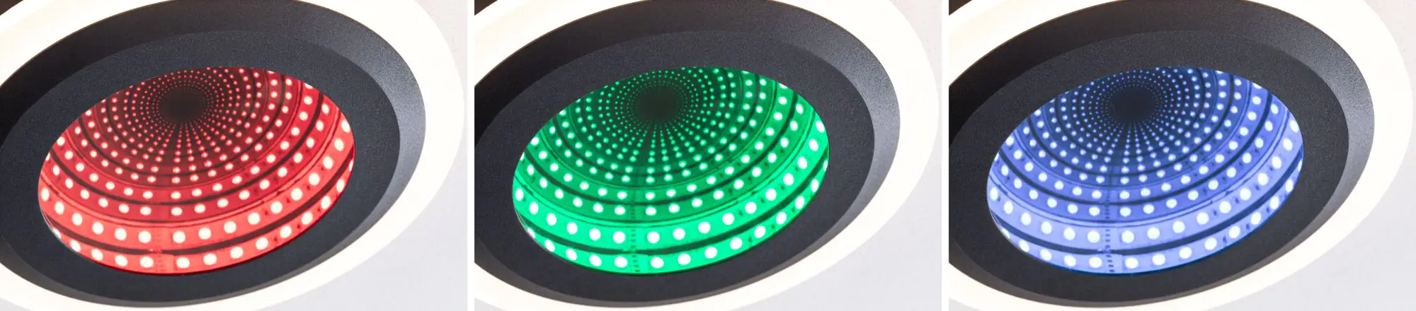 Paulmann LED Deckenleuchte Spaceglow Two schwarz matt Ø 20 cm RGBW