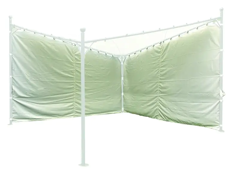 Siena Garden Seitenteile zu Pavillon Berlino 400 x 400 cm weiß 2er Set