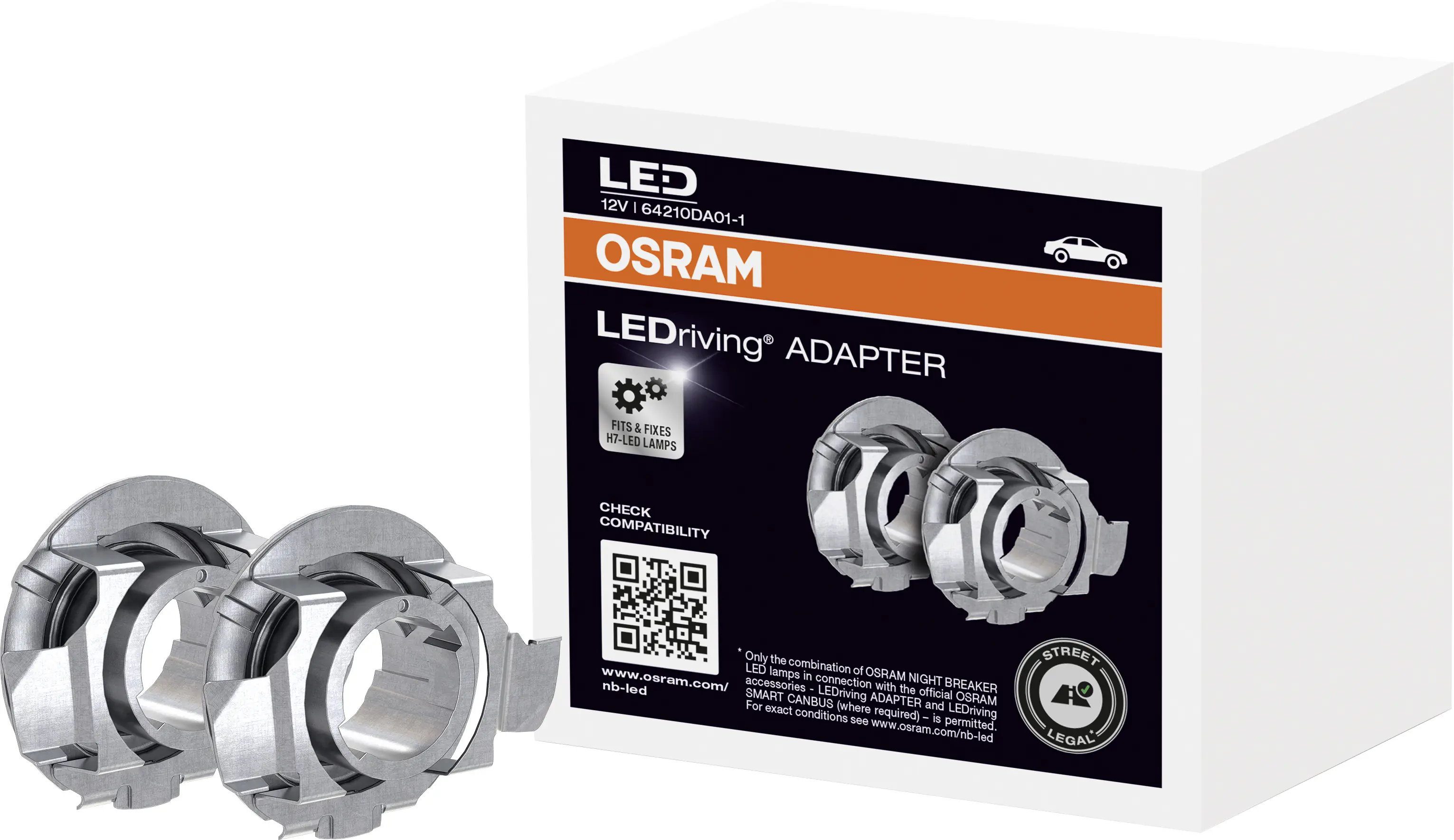 Osram H7 LEDriving Adapter 2 Stück