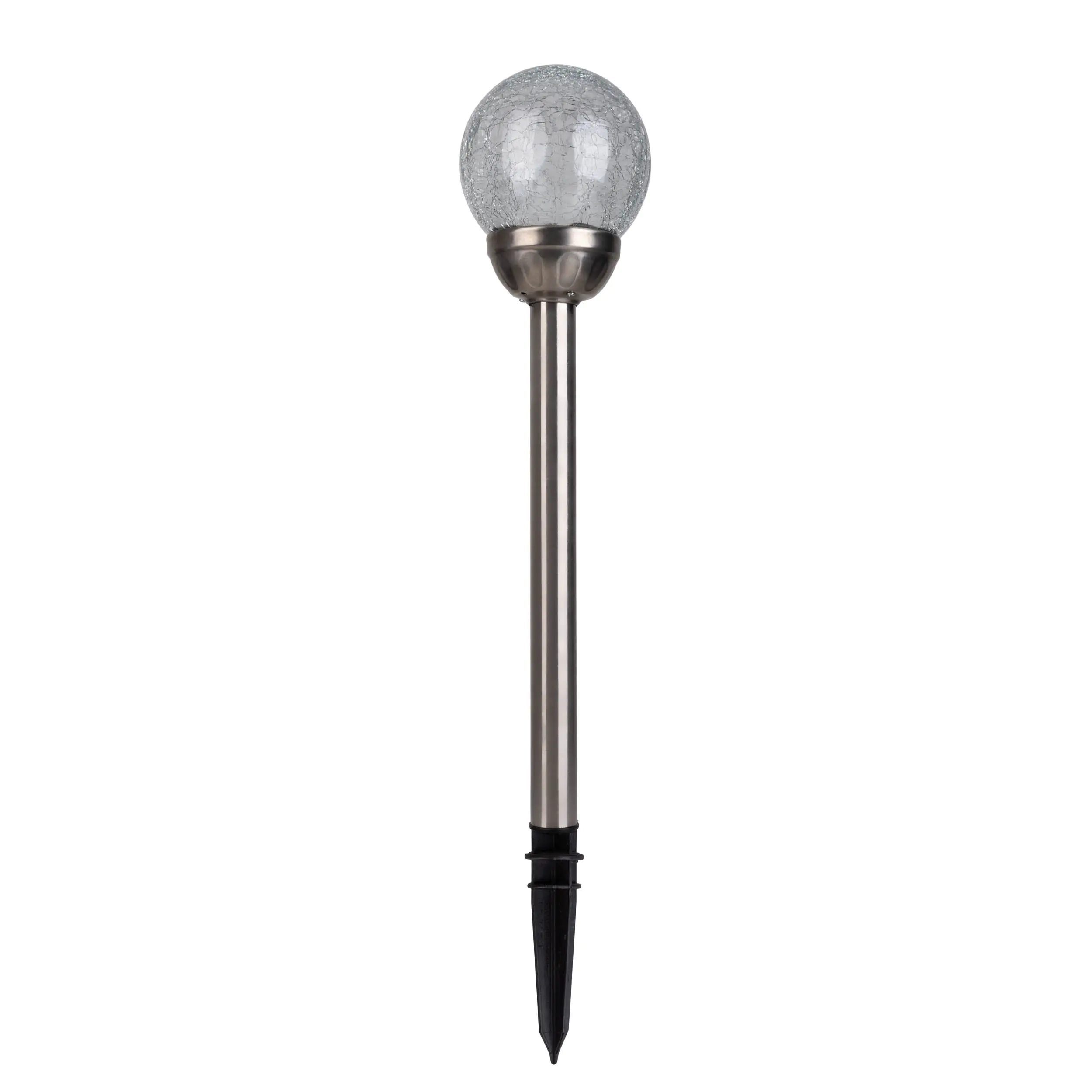 Light & More LED Solarleuchte Kugel silber