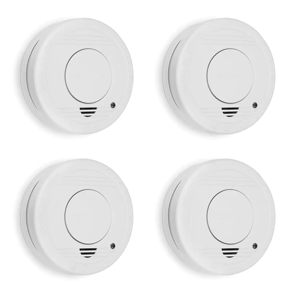 Smartwares Rauchwarnmelder 4er Pack weiß, 5 Jahr Batterielebensdauer