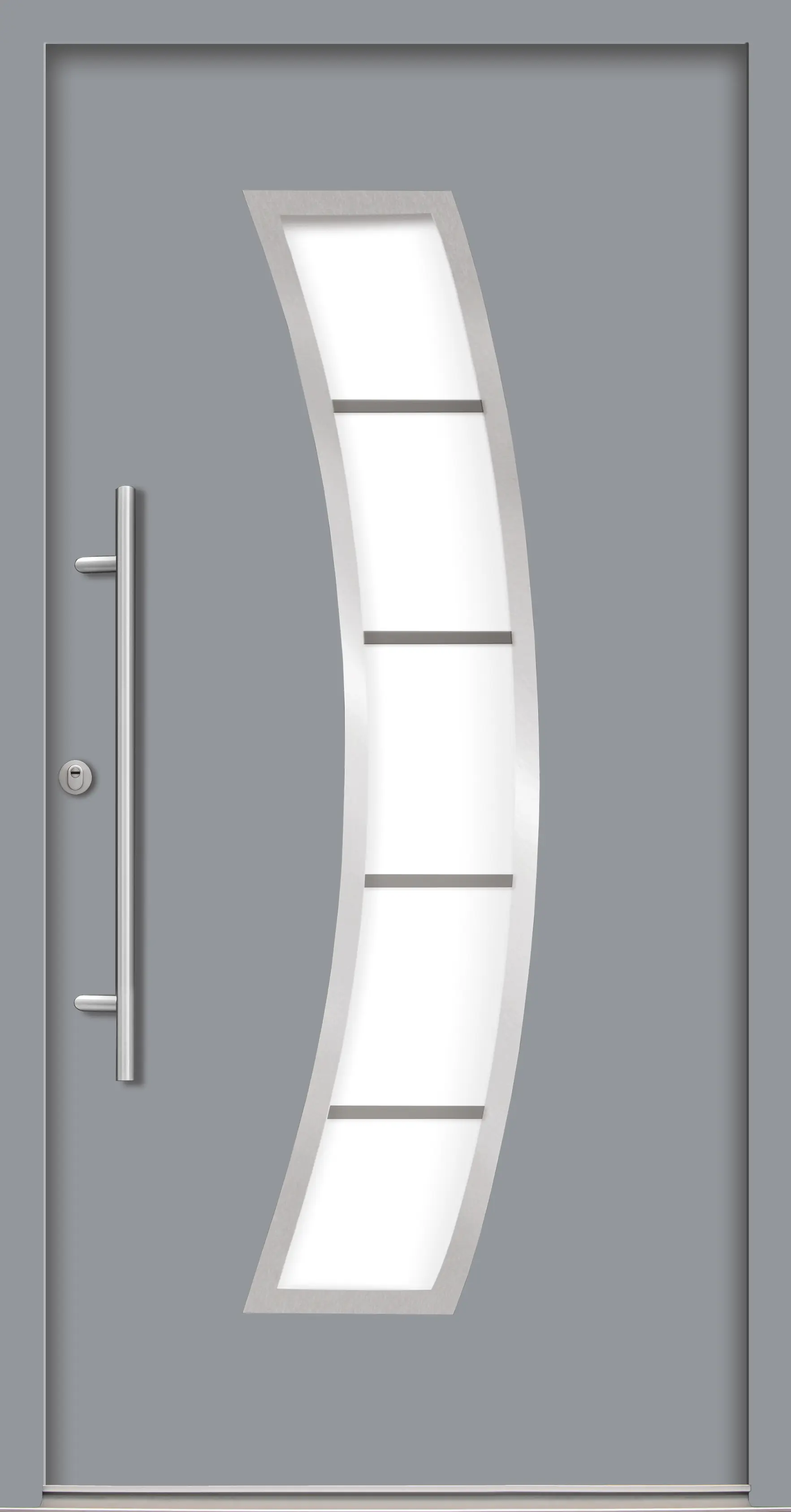 Splendoor Haustür Passivedoor Premium P14 RC2 Grau DIN Links 110 x 210 cm