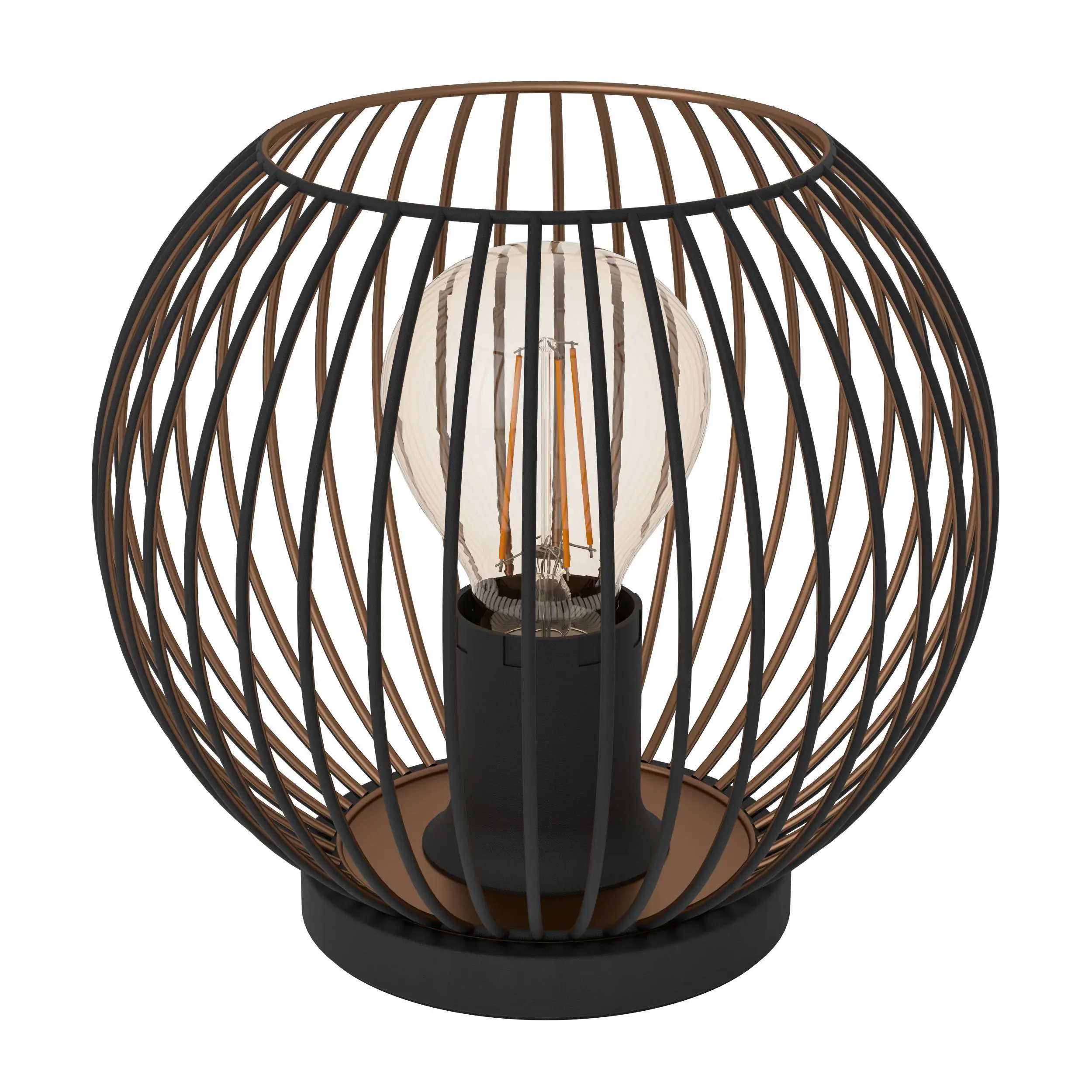 Eglo Tischlampe Almanzora Ø 20 x 19 cm schwarz/kupfer