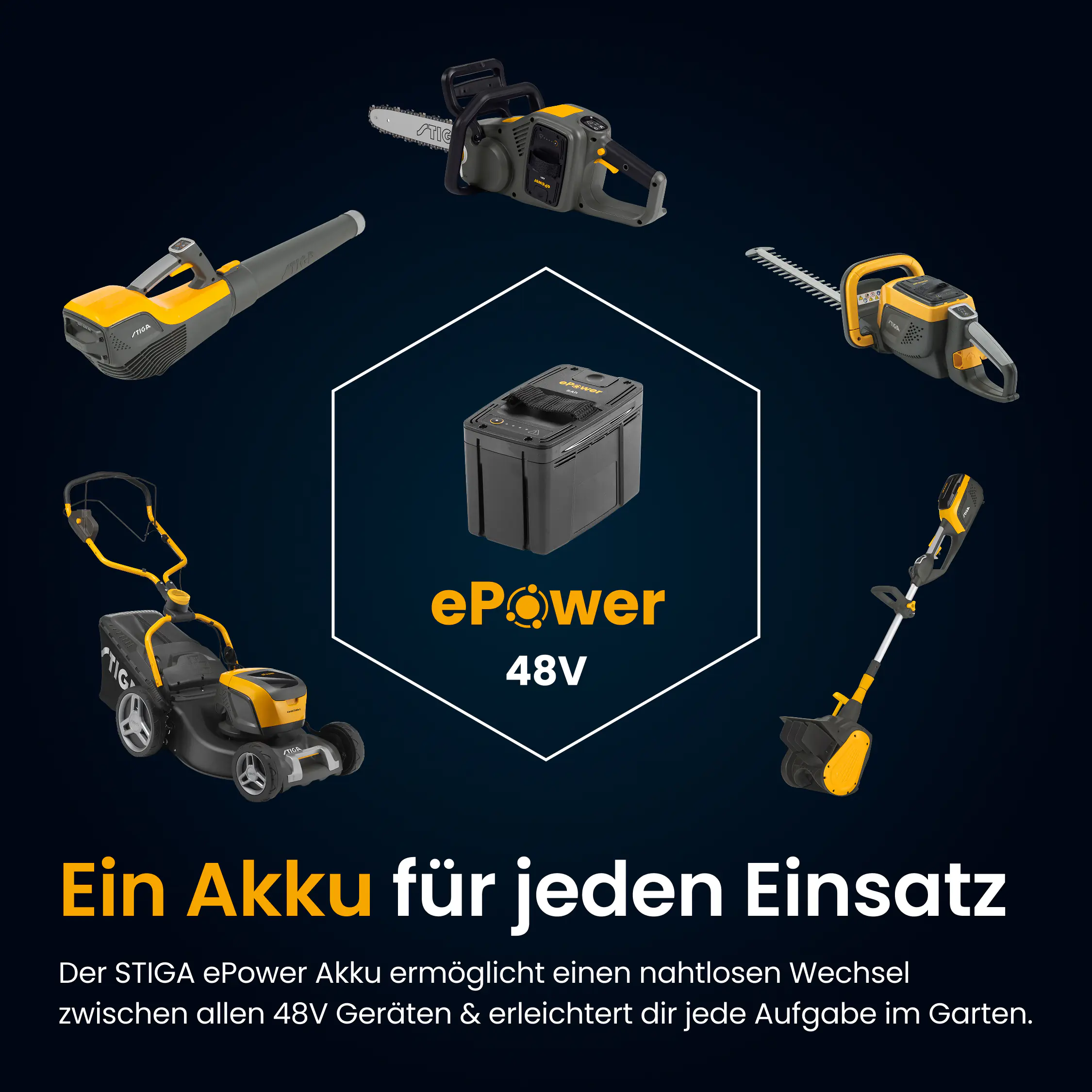 Stiga Akku-Rasentraktor Swift 372e  inkl. 4x5 Ah Akku (48 Volt)