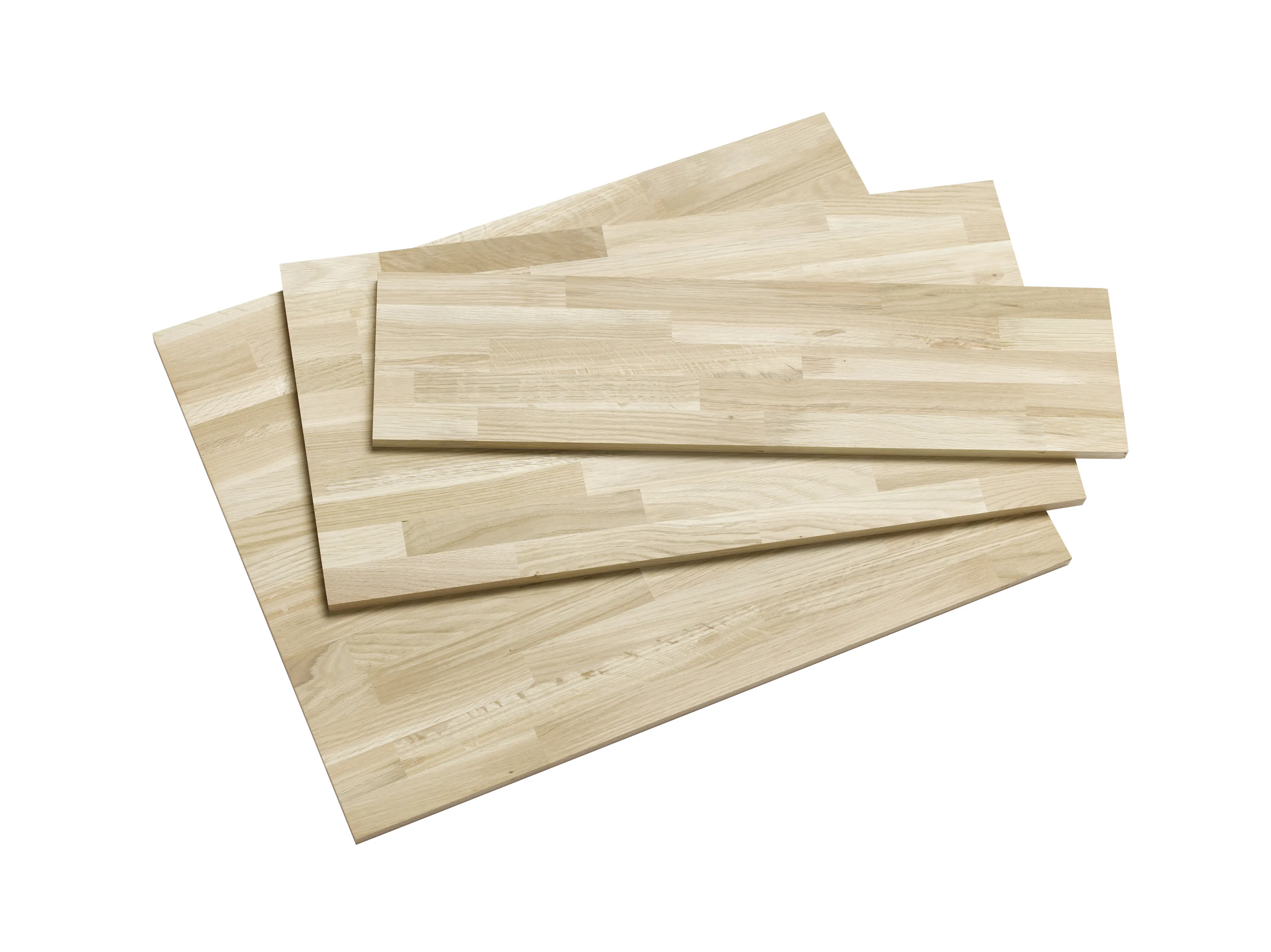 Leimholzplatte Eiche natur 200 x 60 cm 18 mm