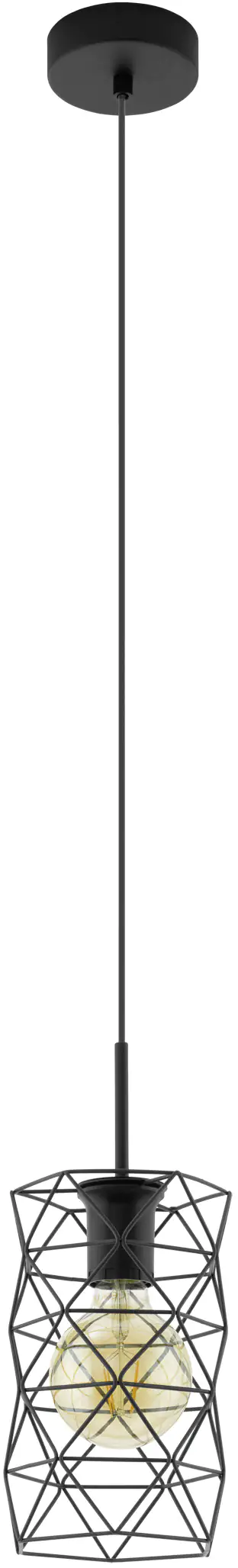 Eglo Pendelleuchte Estevau dunkelbraun Ø 14,5 cm E27, max. 60 W