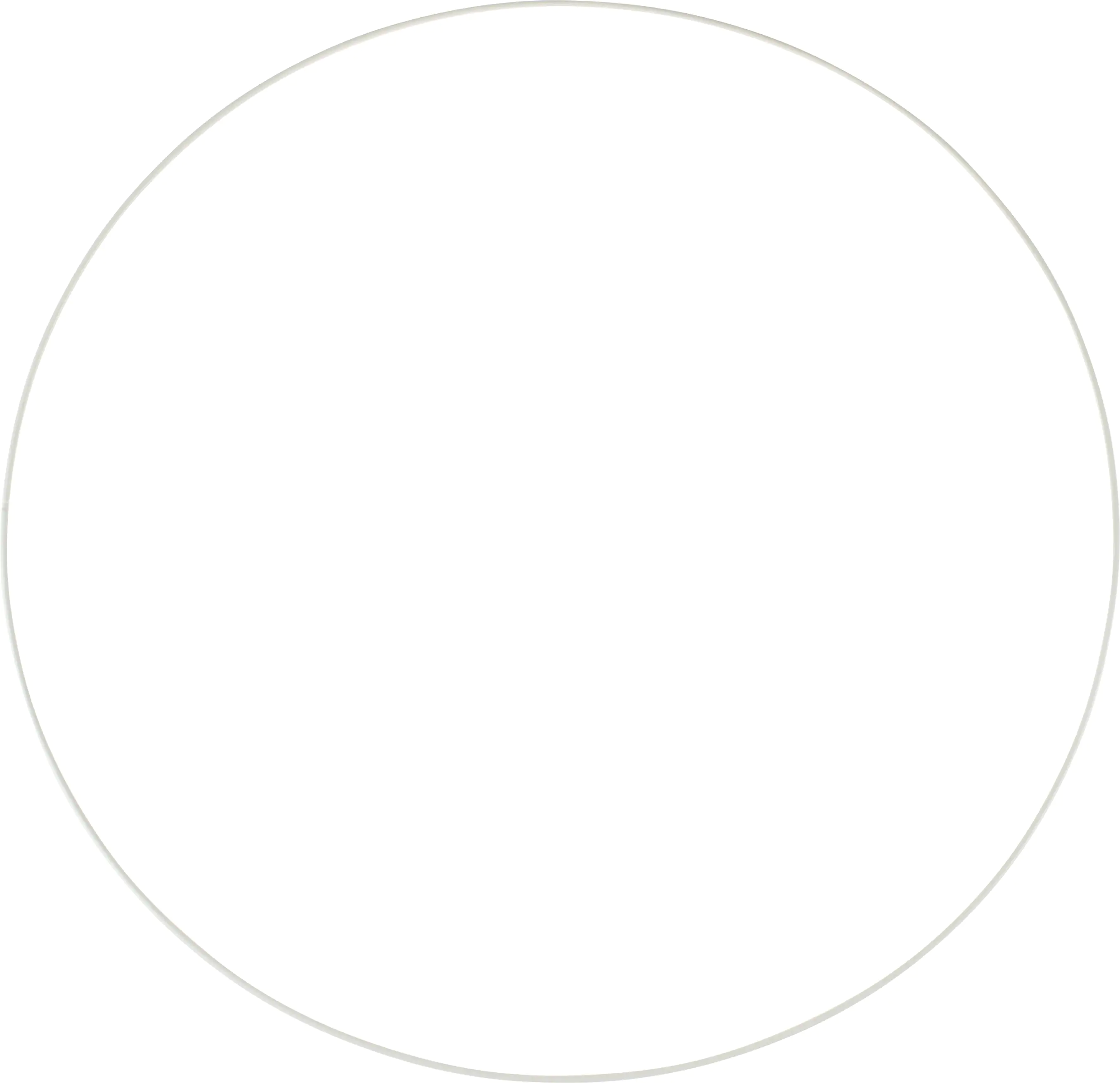 Glorex Metallring weiss 50 cm Farbe: weiß