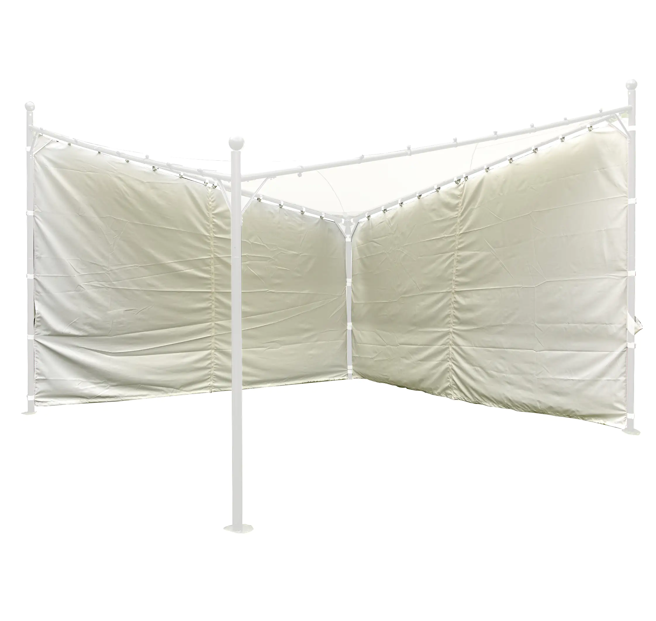 Siena Garden Seitenteile zu Pavillon Berlino 400 x 400 cm weiß 2er Set
