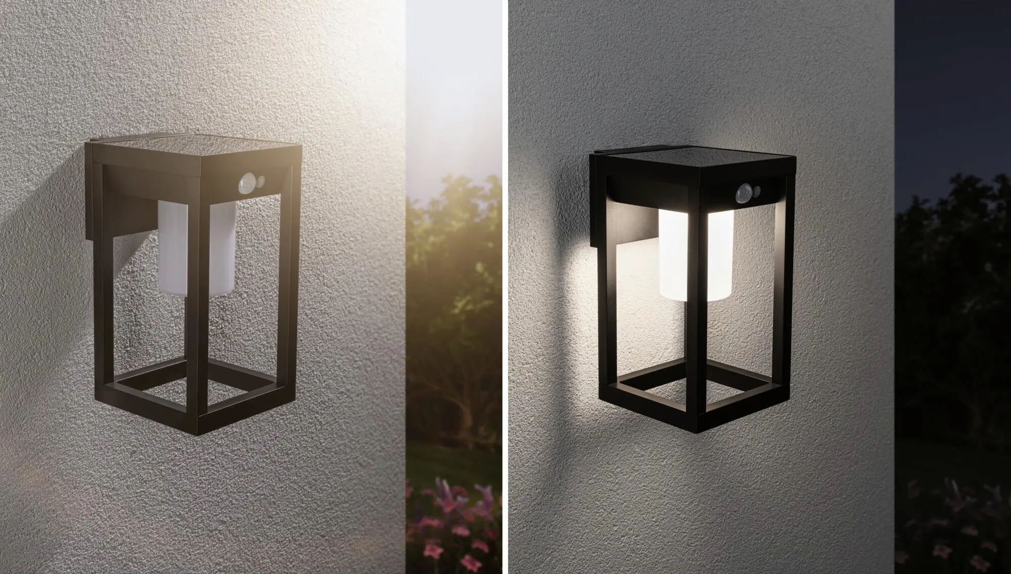 Paulmann LED Solarleuchte Marisol schwarz 27 x 15 cm mit Bewegungsmelder