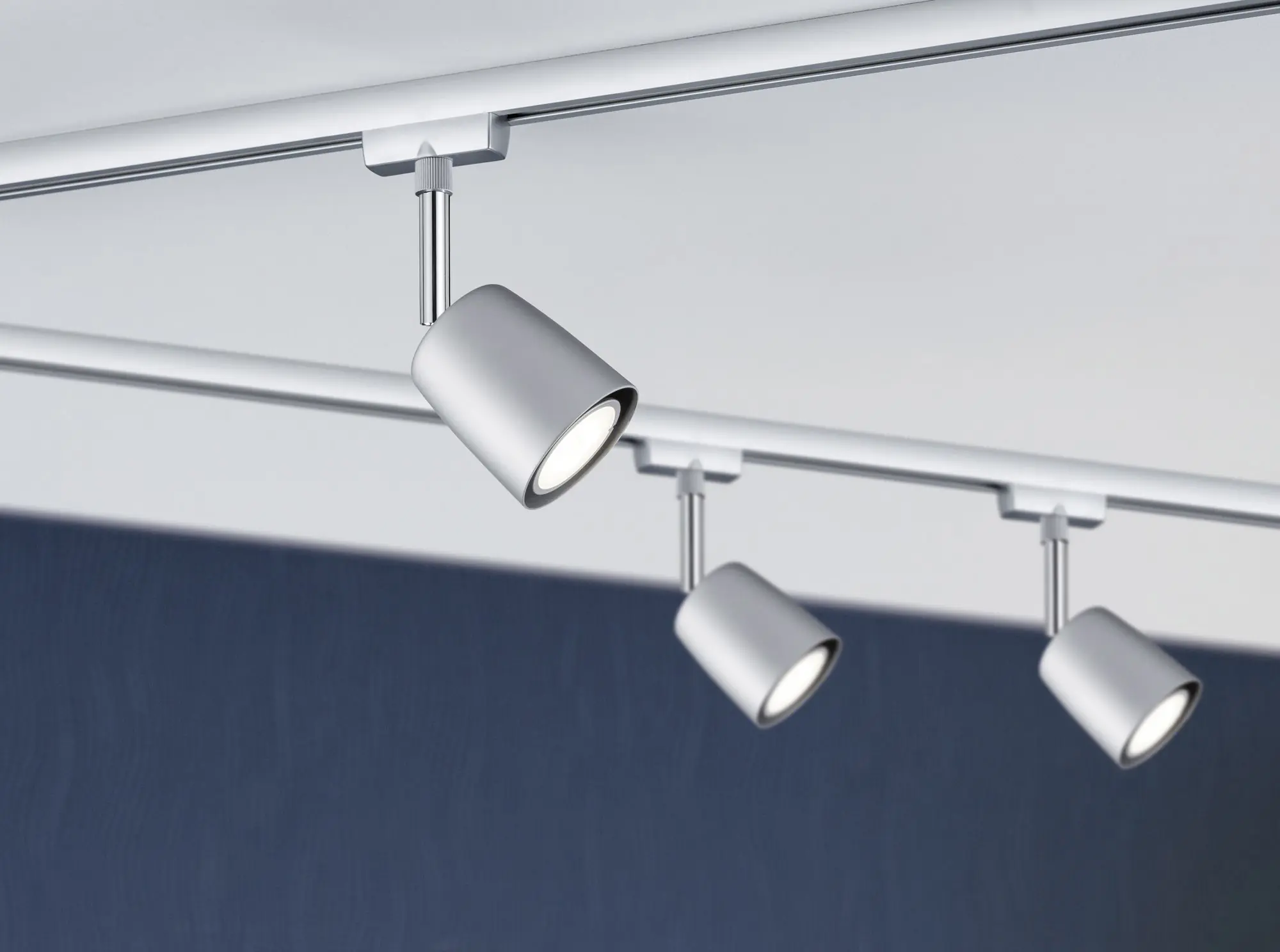 Paulmann URail Schienenspot Cover Basisset chrom 14 cm GU10 10 W dimmbar