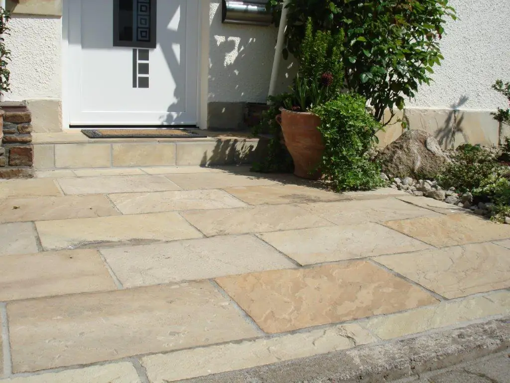 Terrassenplatte Sandstein 60 x 30 x 2,5 cm mint